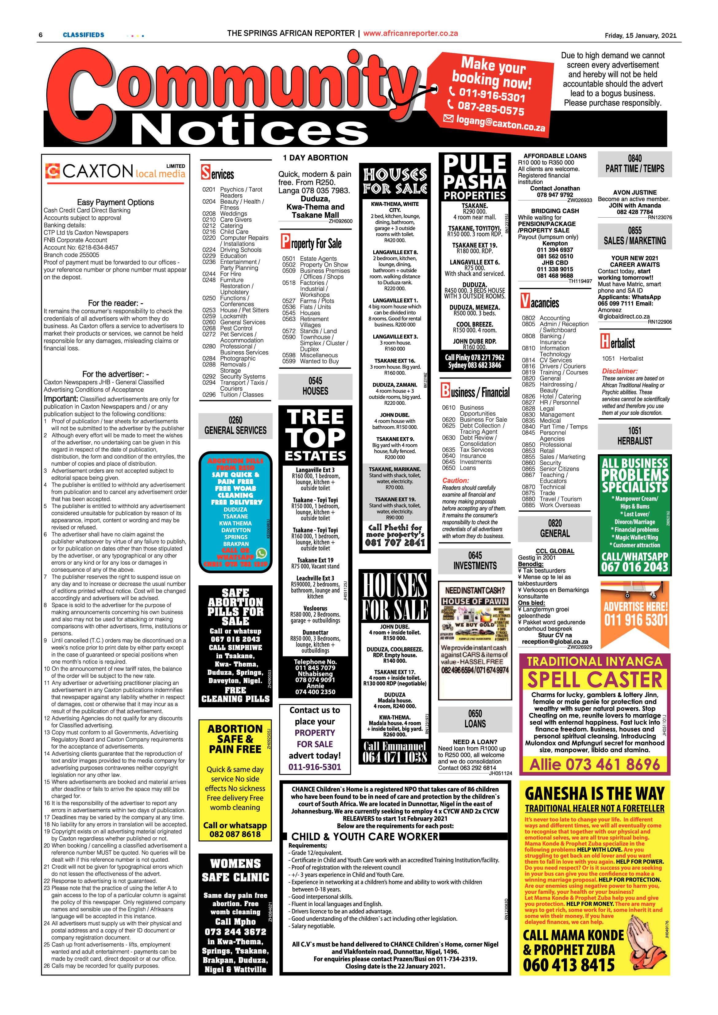 African Reporter 15 January 2021 page 6