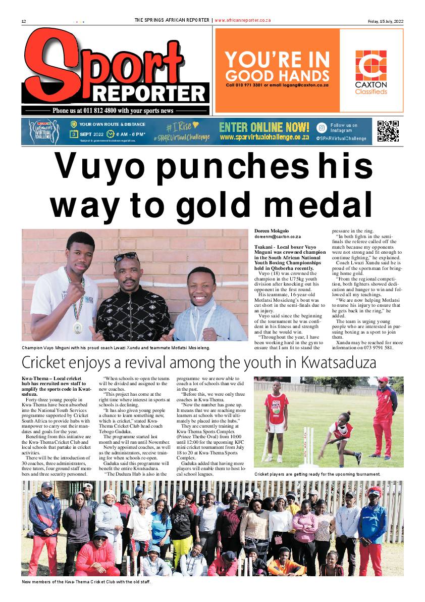African Reporter 15 July 2022 page 12