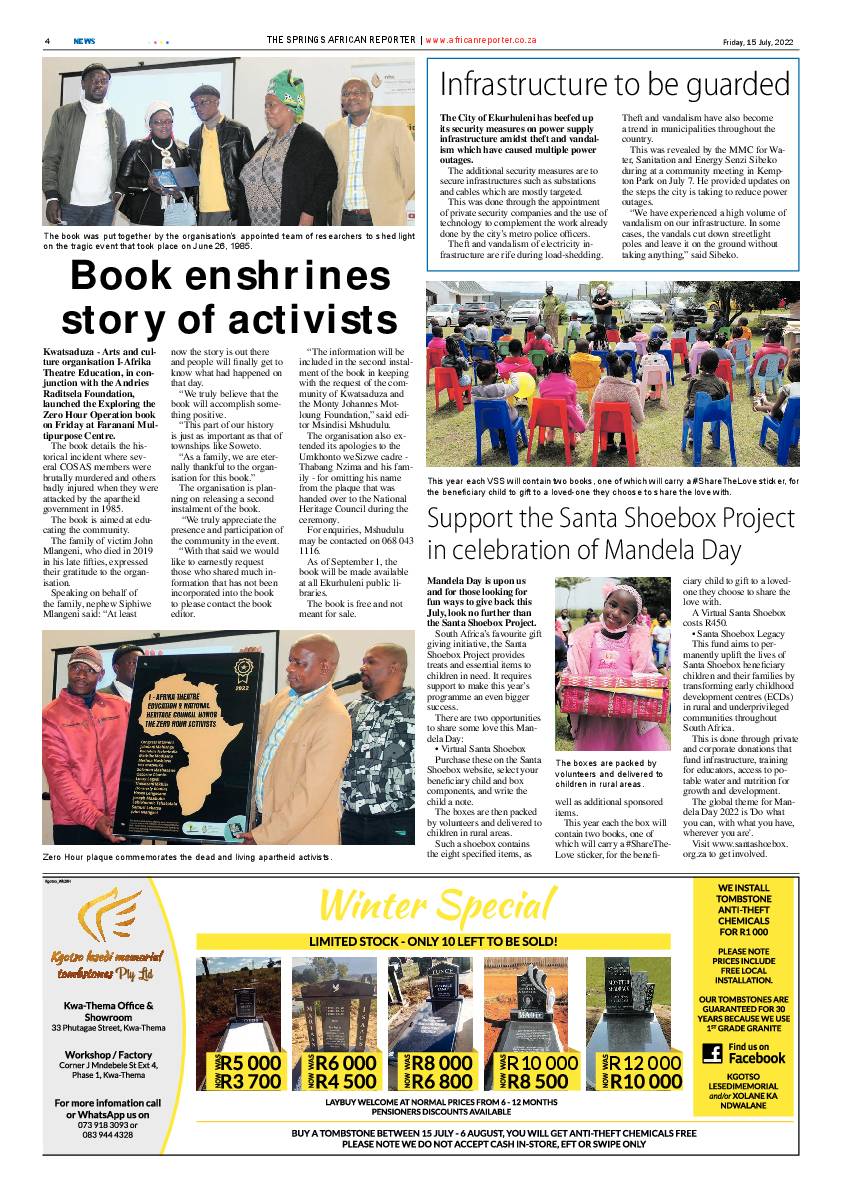 African Reporter 15 July 2022 page 4