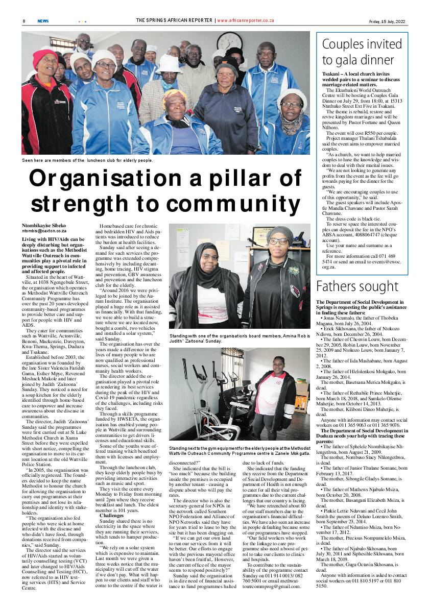 African Reporter 15 July 2022 page 8