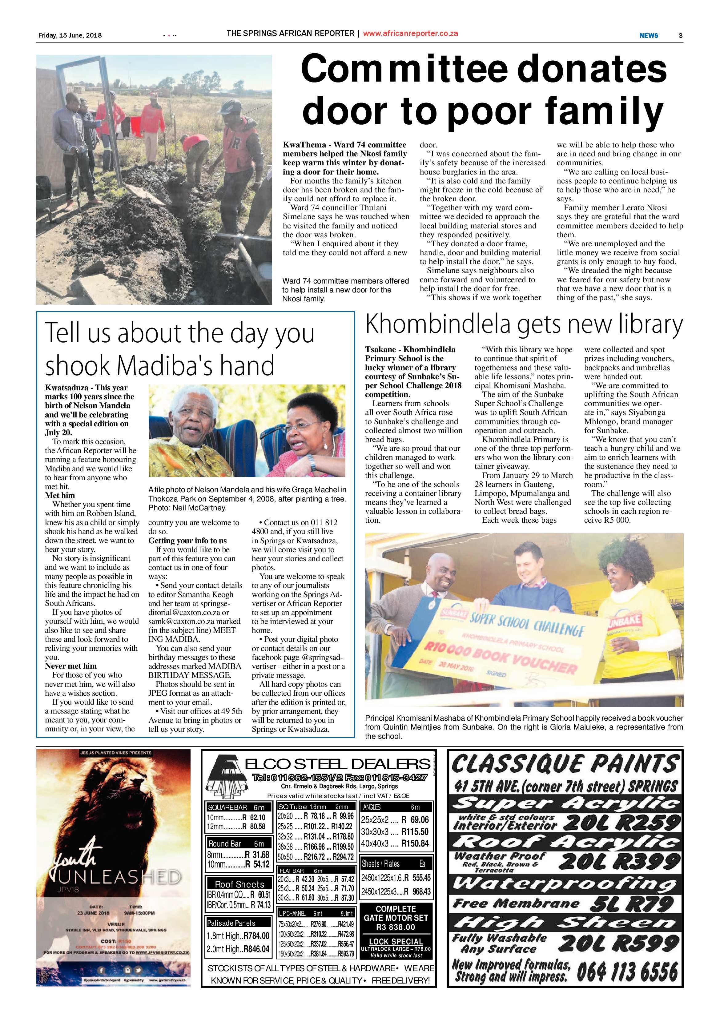 African Reporter 15 June 2018 page 3