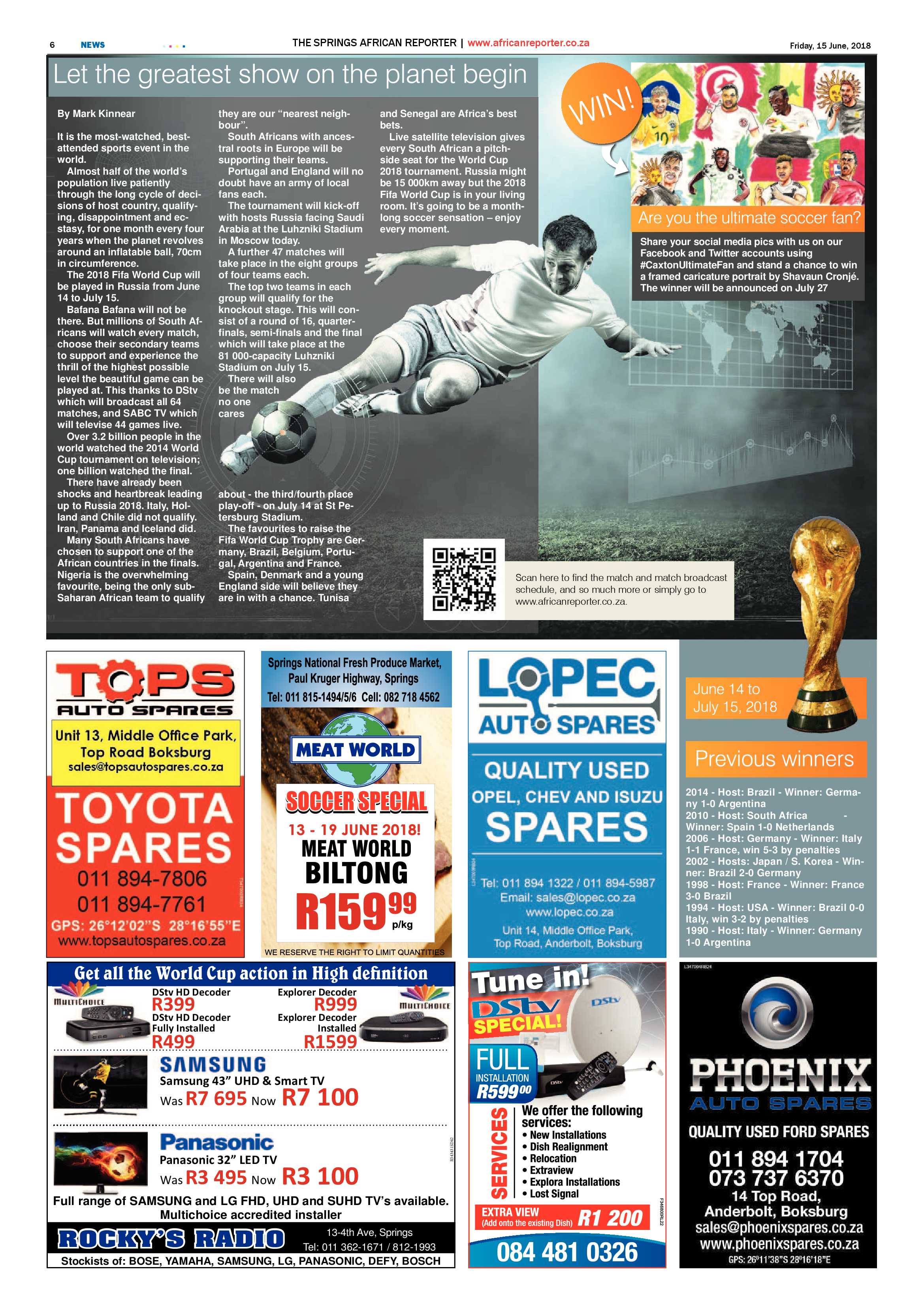 African Reporter 15 June 2018 page 6
