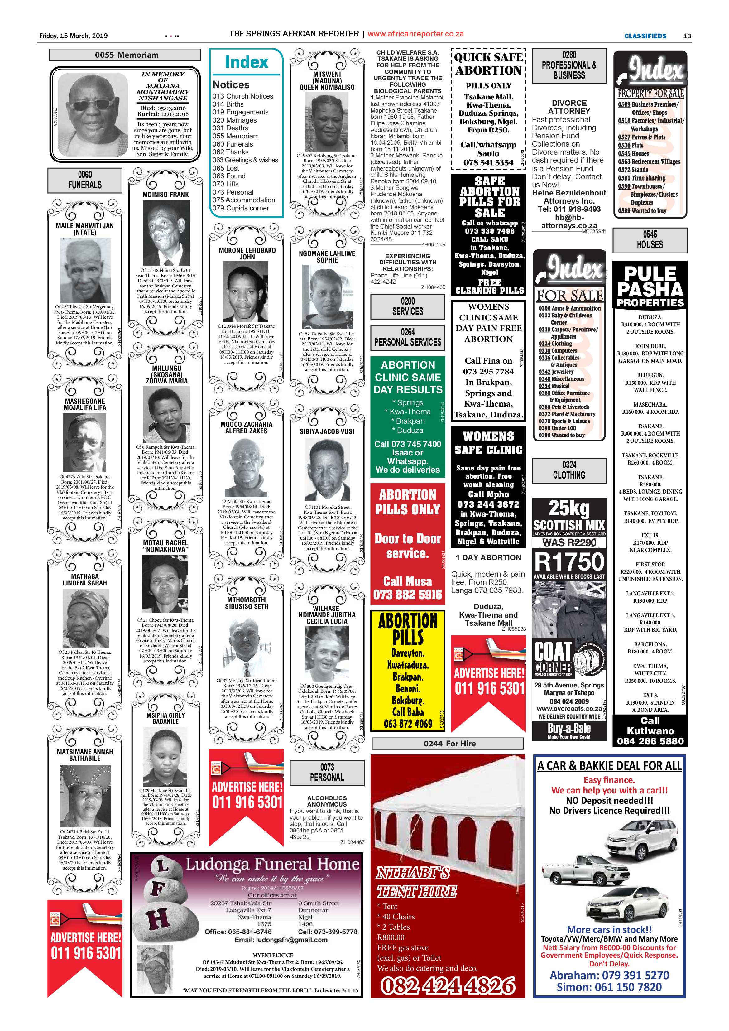 African Reporter 15 March 2019 page 13