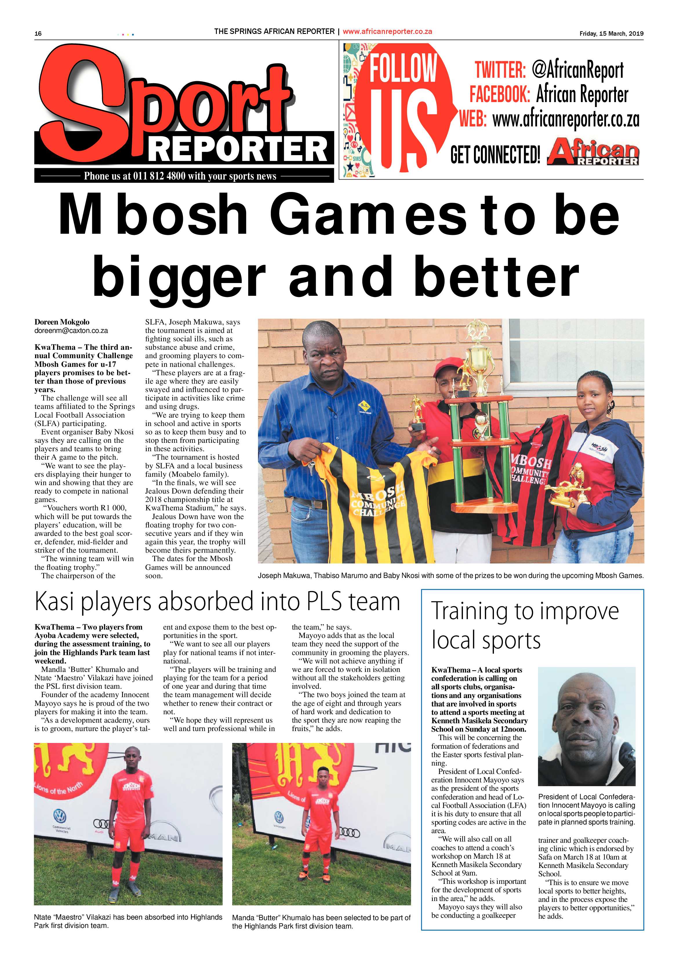 African Reporter 15 March 2019 page 16
