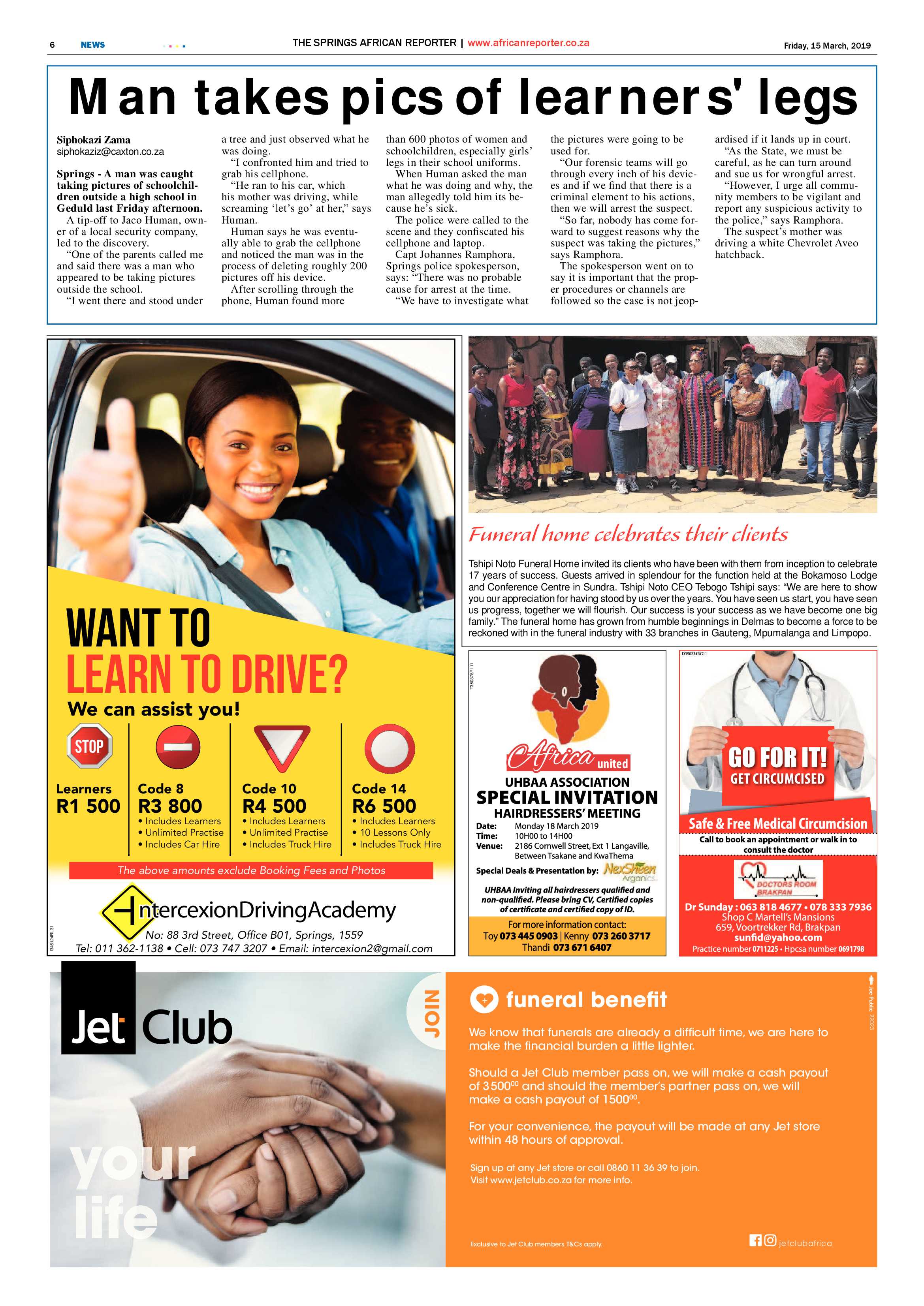 African Reporter 15 March 2019 page 6