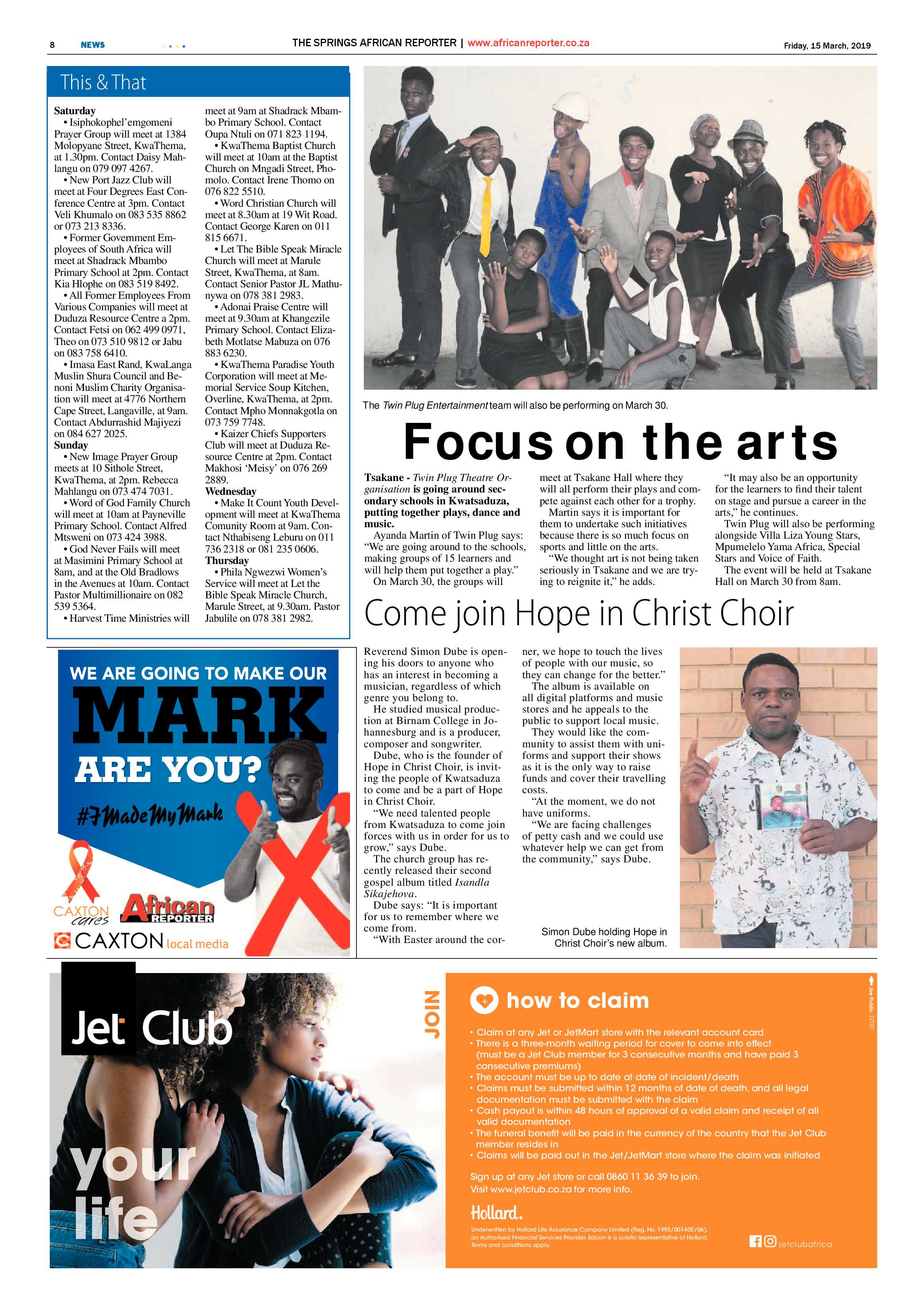 African Reporter 15 March 2019 page 8