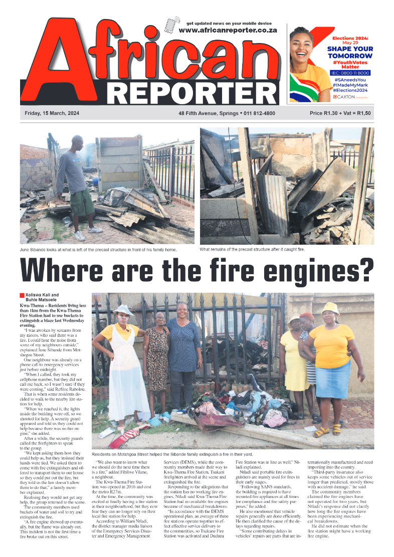 African Reporter 15 March 2024 page 1