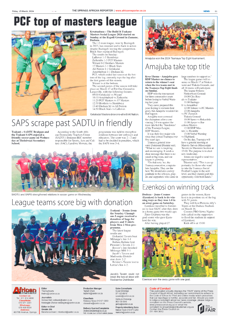 African Reporter 15 March 2024 page 11