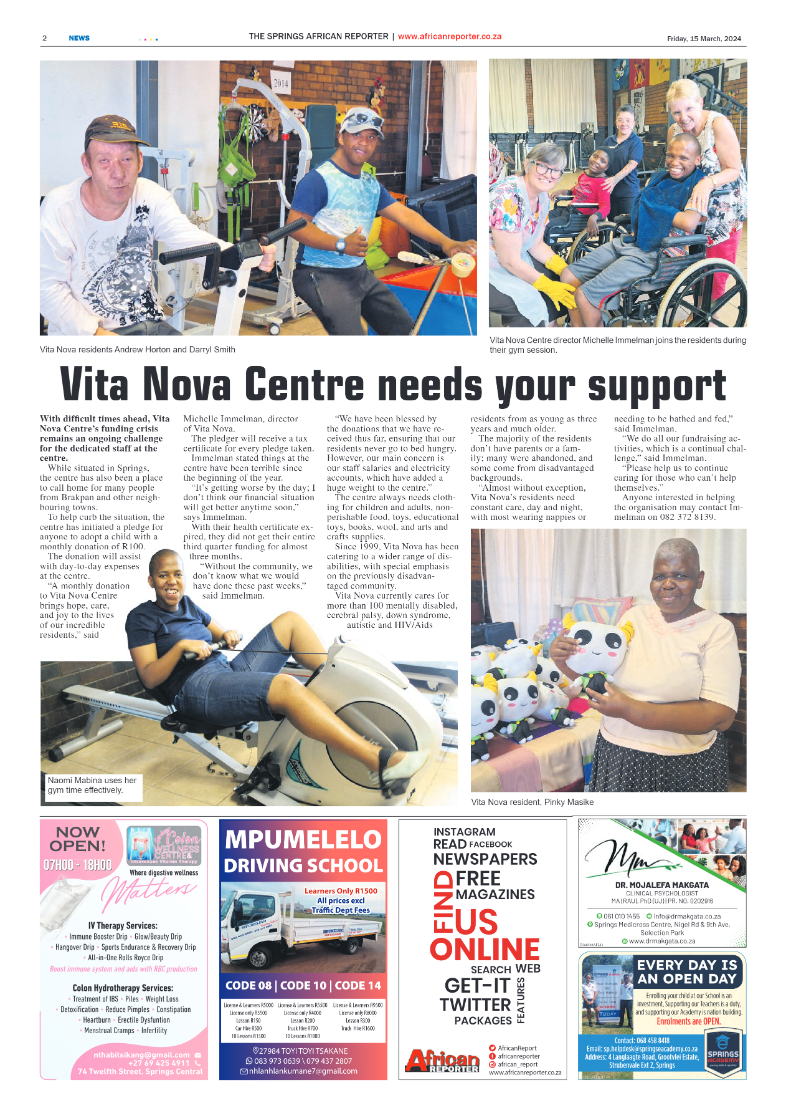 African Reporter 15 March 2024 page 2