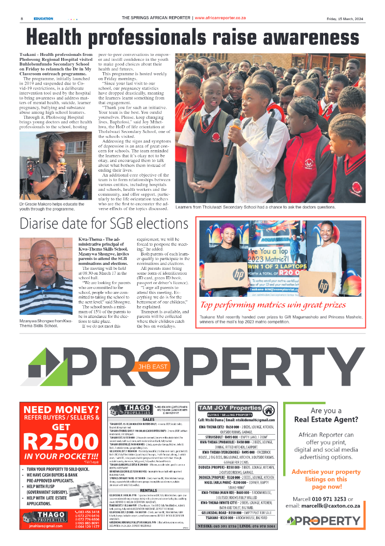 African Reporter 15 March 2024 page 8