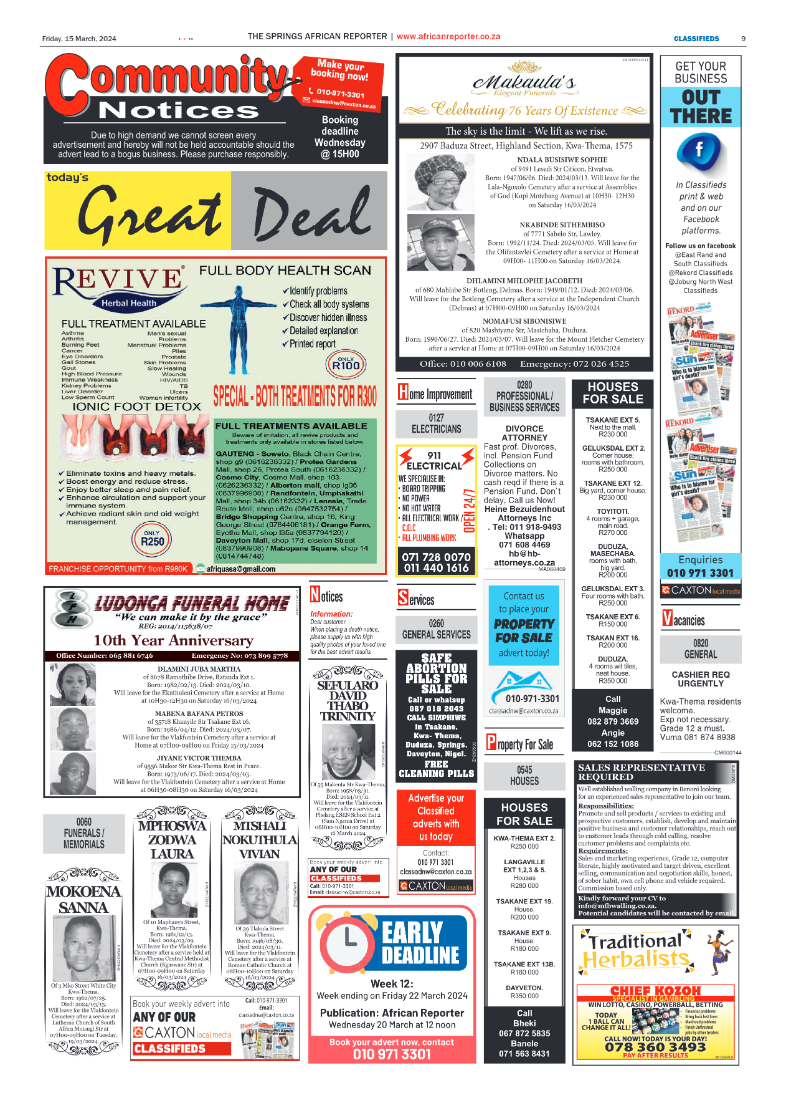 African Reporter 15 March 2024 page 9