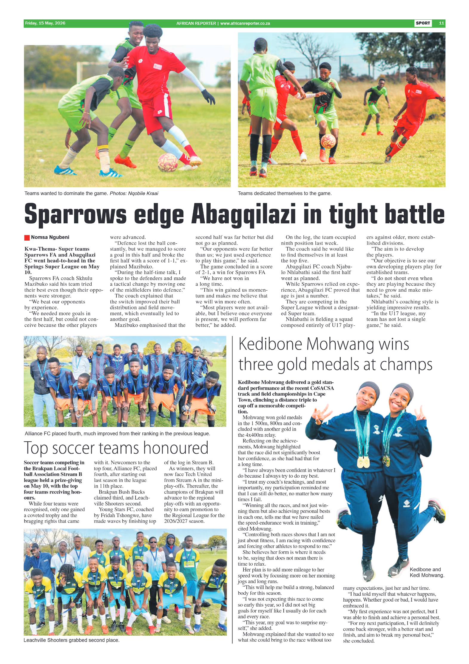African Reporter 15 May 2026 page 11