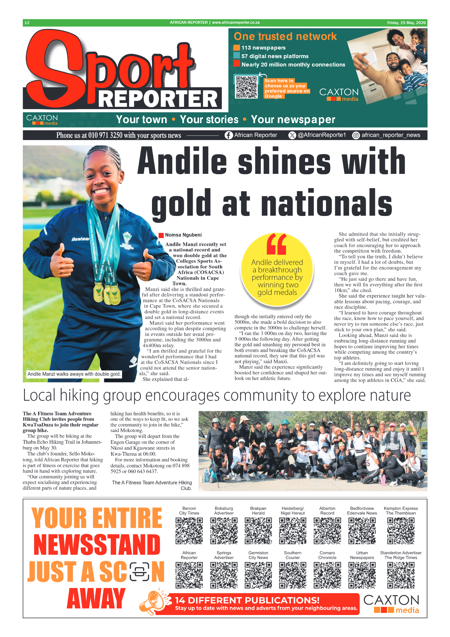 African Reporter 15 May 2026 page 12
