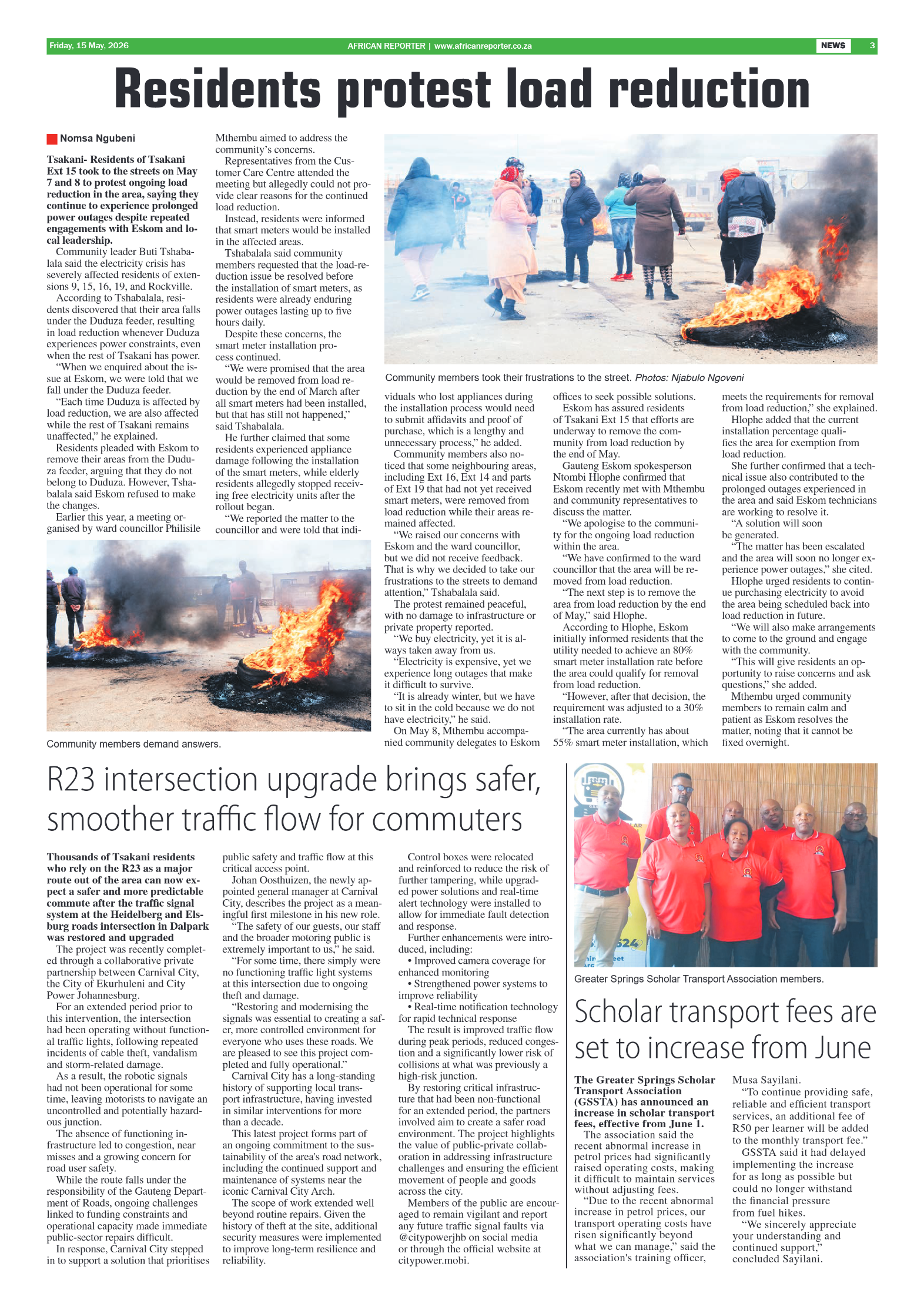 African Reporter 15 May 2026 page 3