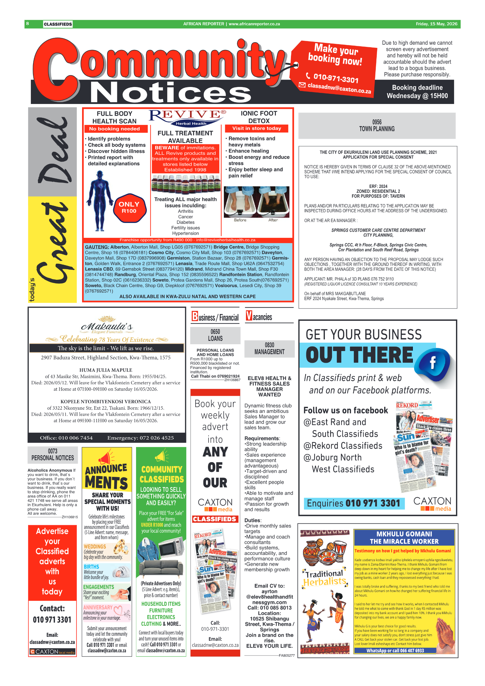 African Reporter 15 May 2026 page 8
