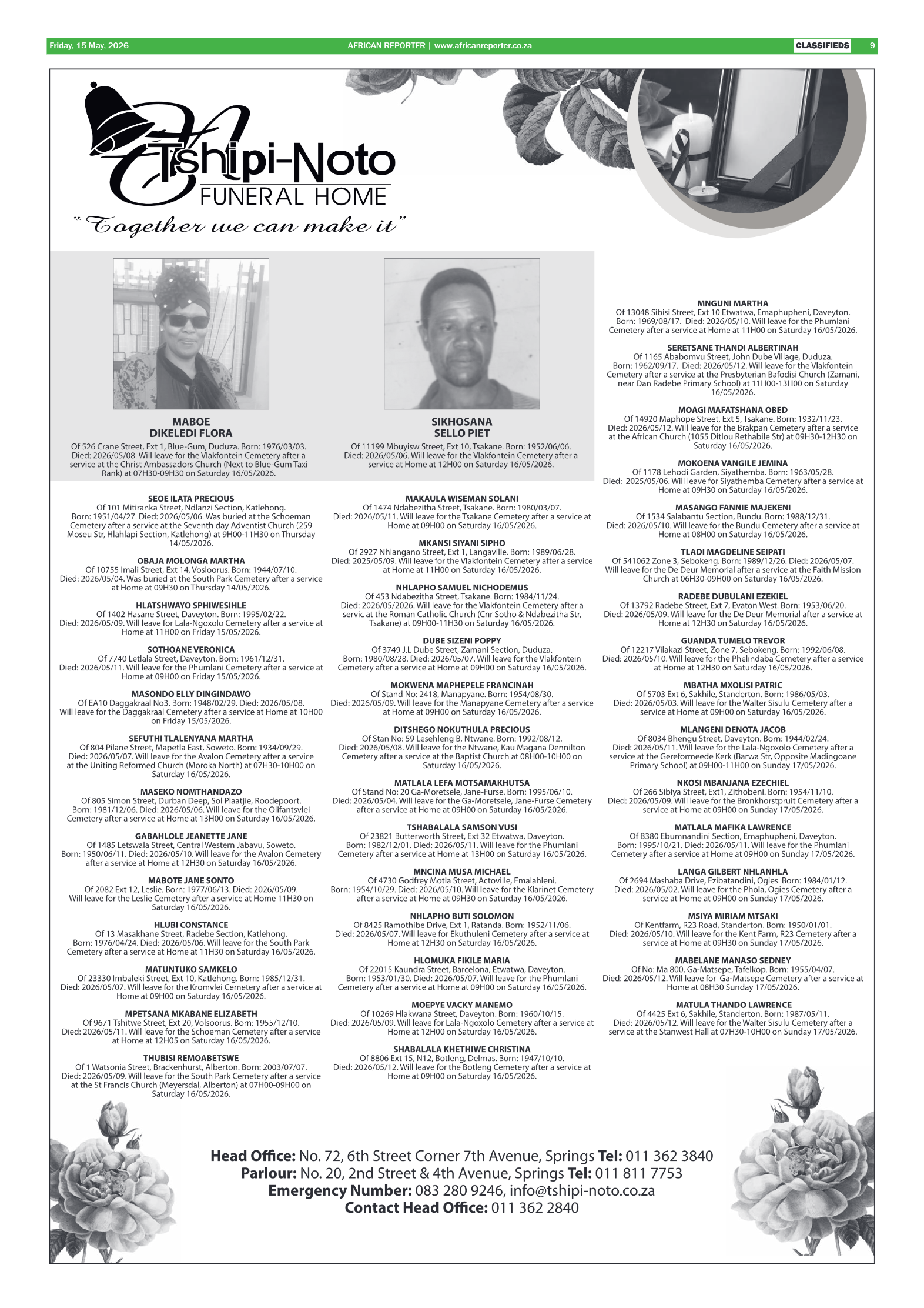 African Reporter 15 May 2026 page 9