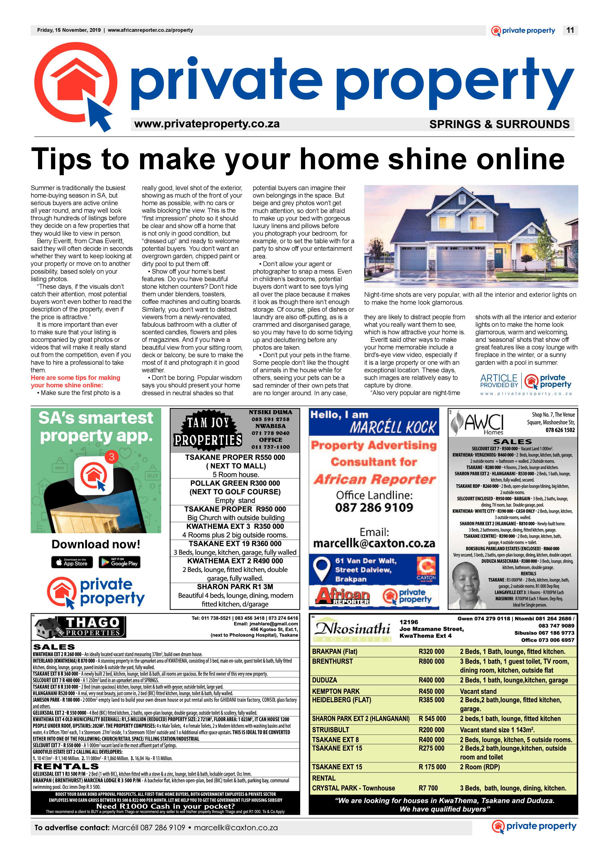 African Reporter 15 November 2019 page 11