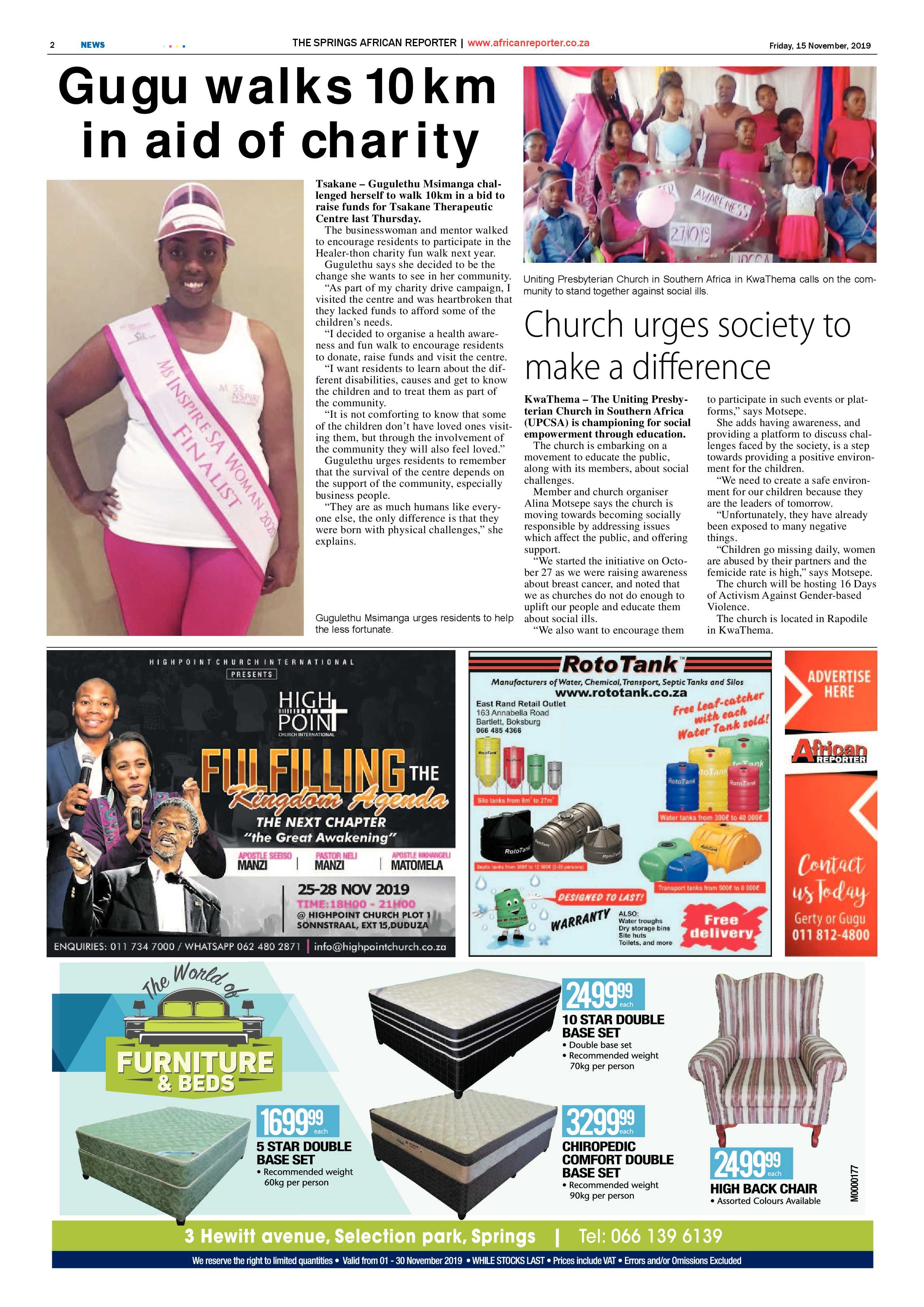 African Reporter 15 November 2019 page 2