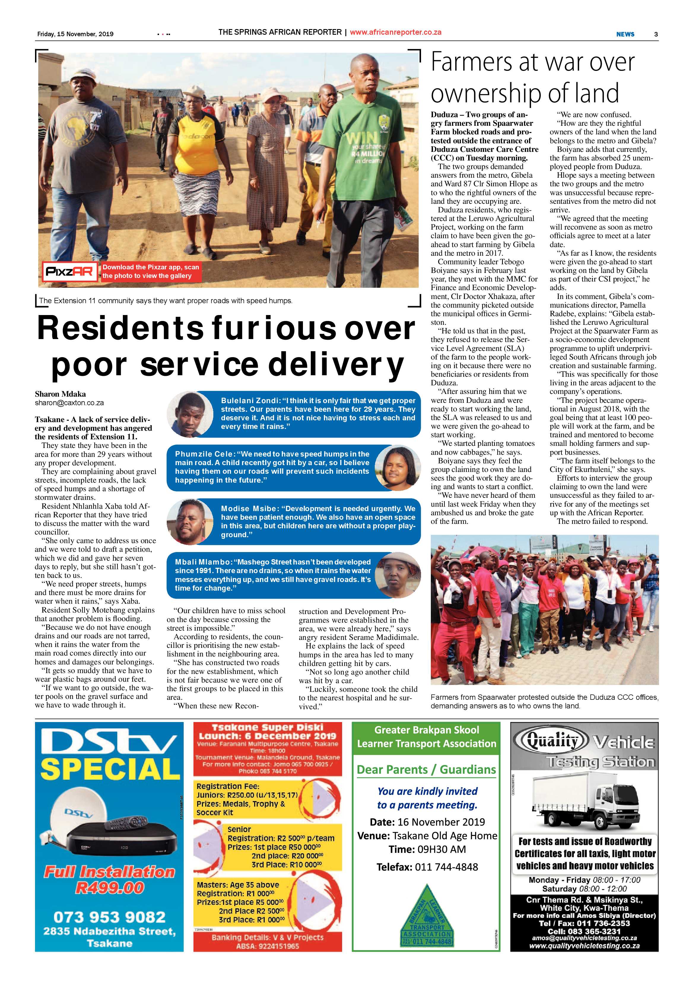African Reporter 15 November 2019 page 3