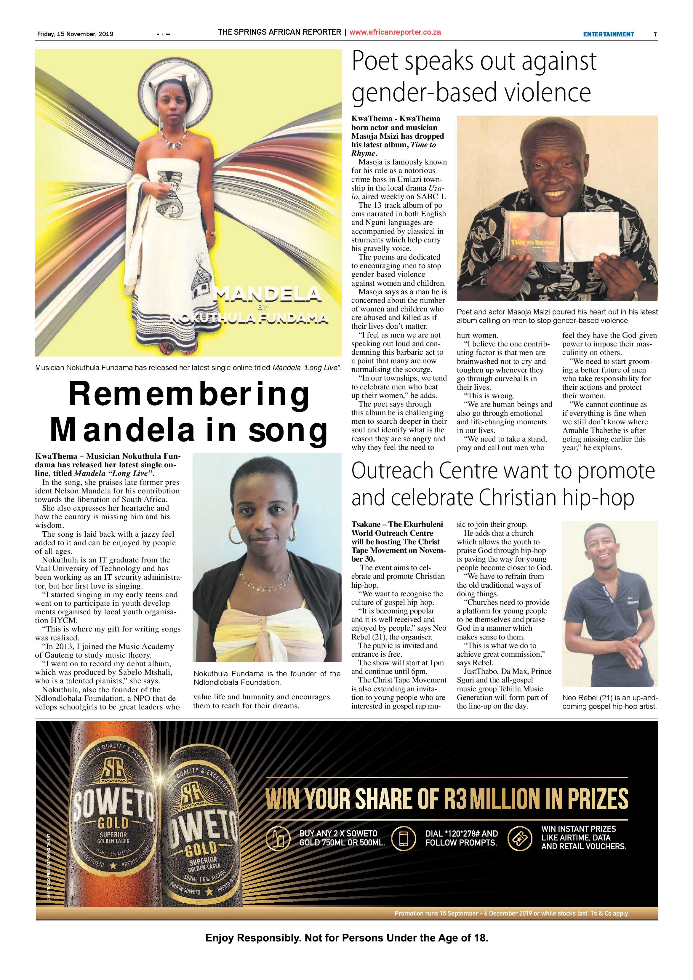 African Reporter 15 November 2019 page 7