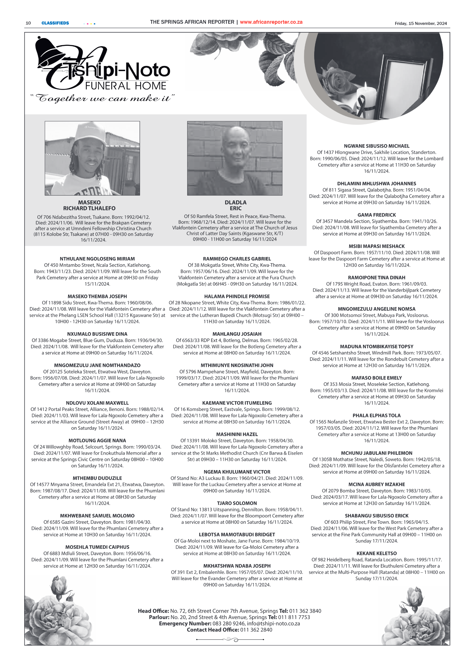 African Reporter 15 November 2024 page 10