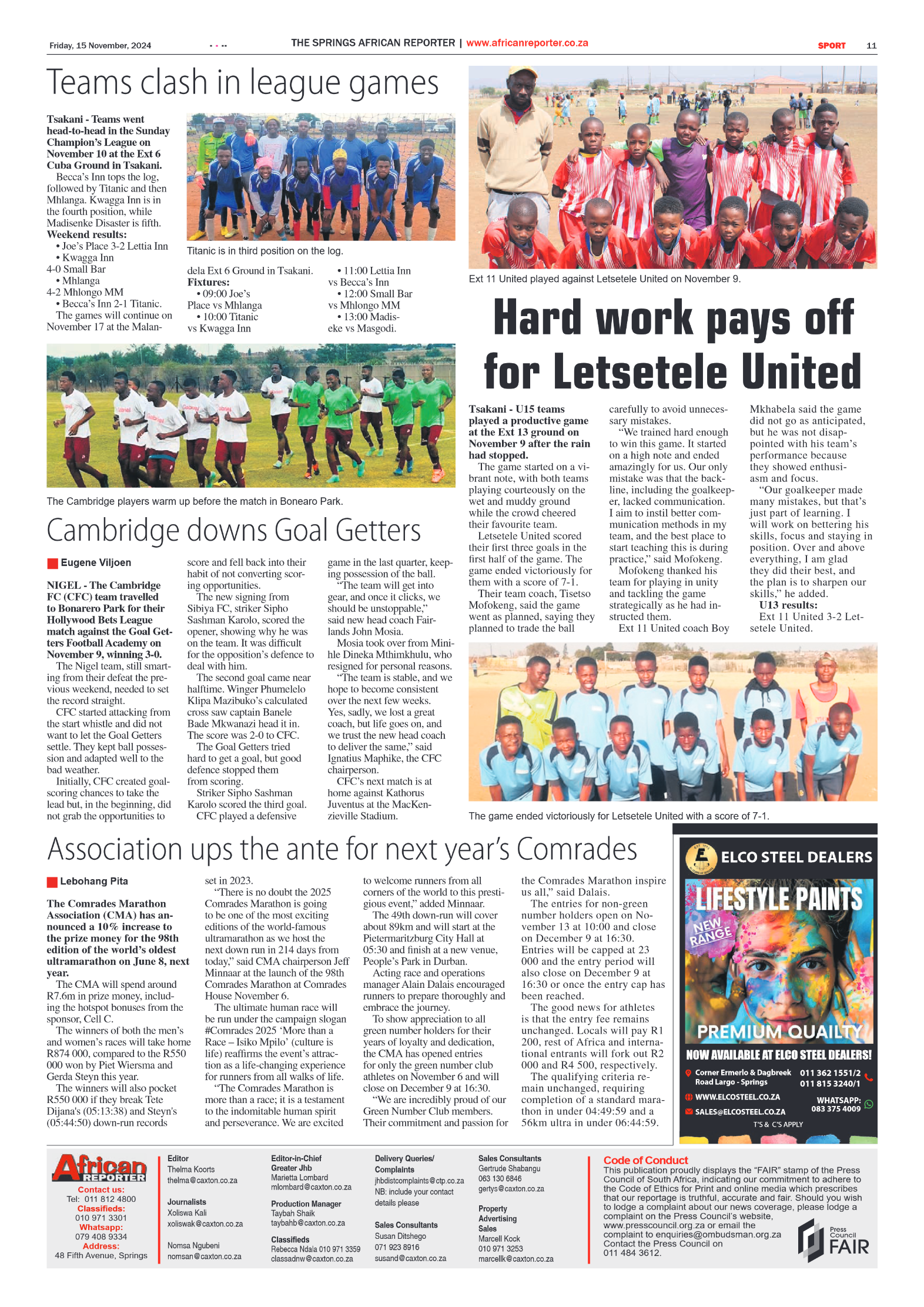 African Reporter 15 November 2024 page 11