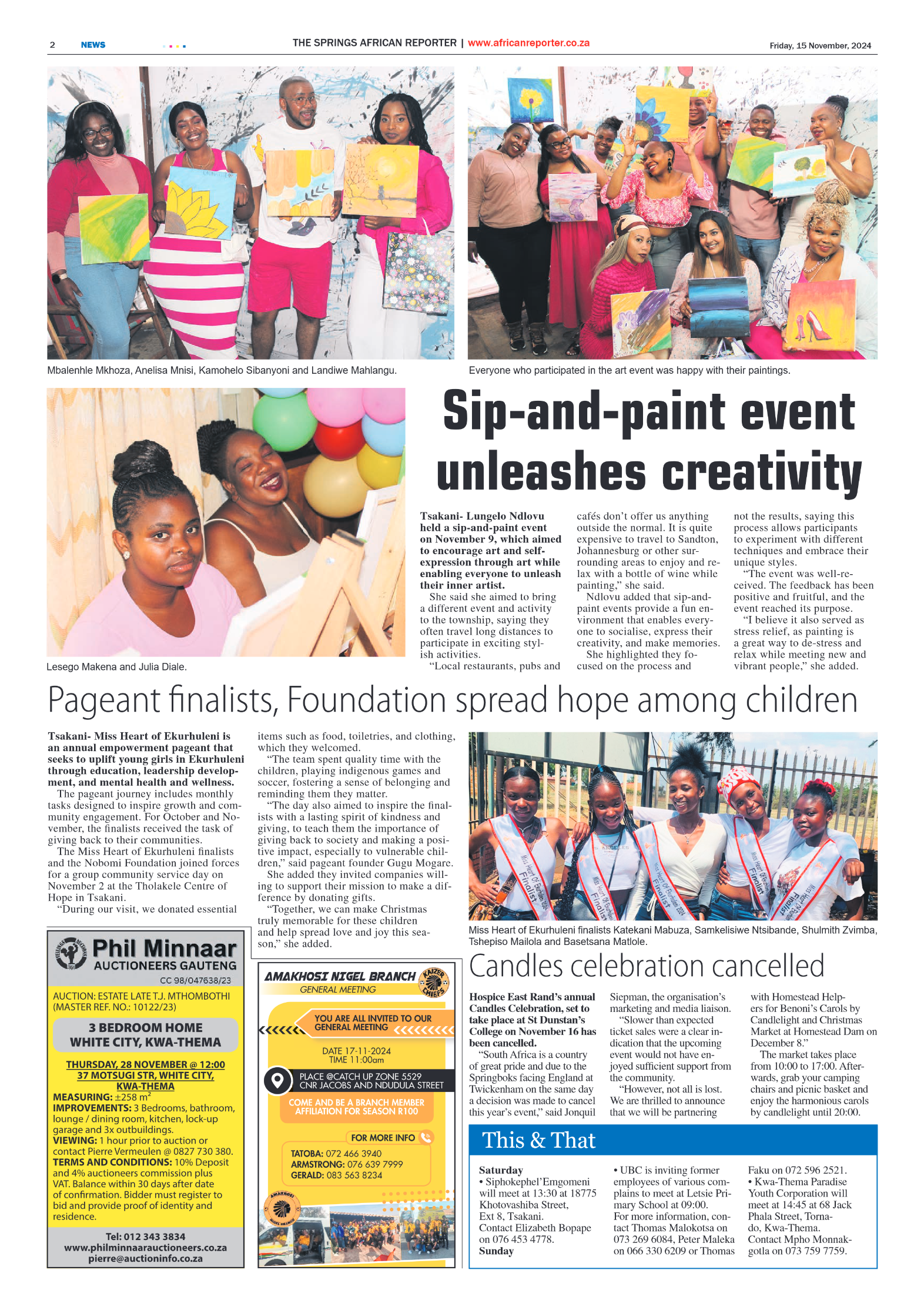 African Reporter 15 November 2024 page 2