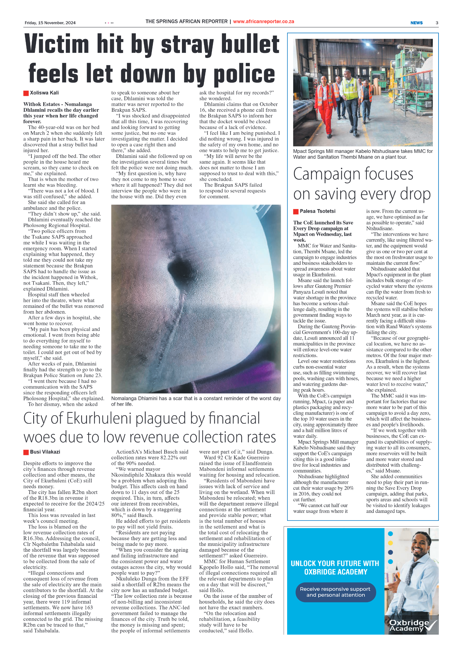 African Reporter 15 November 2024 page 3