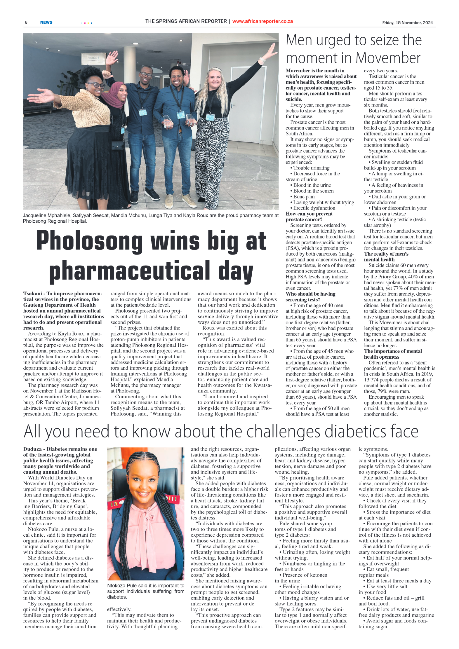 African Reporter 15 November 2024 page 6