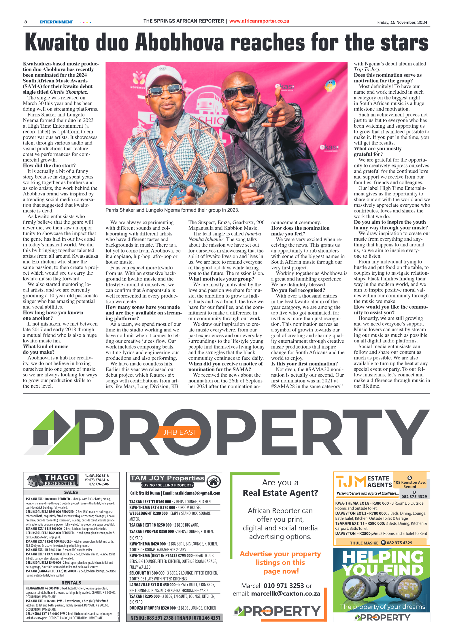 African Reporter 15 November 2024 page 8