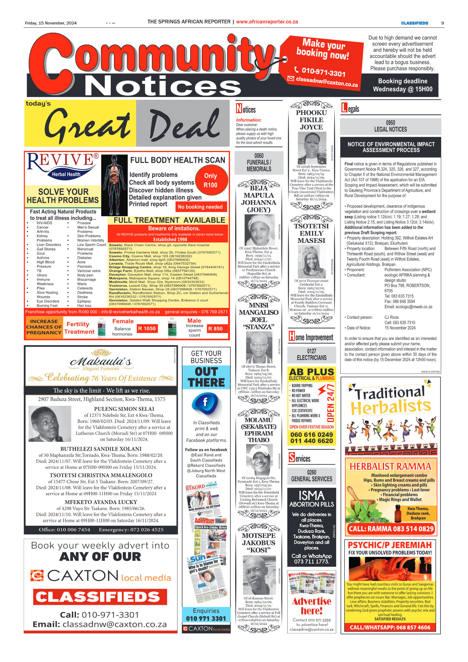 African Reporter 15 November 2024 page 9