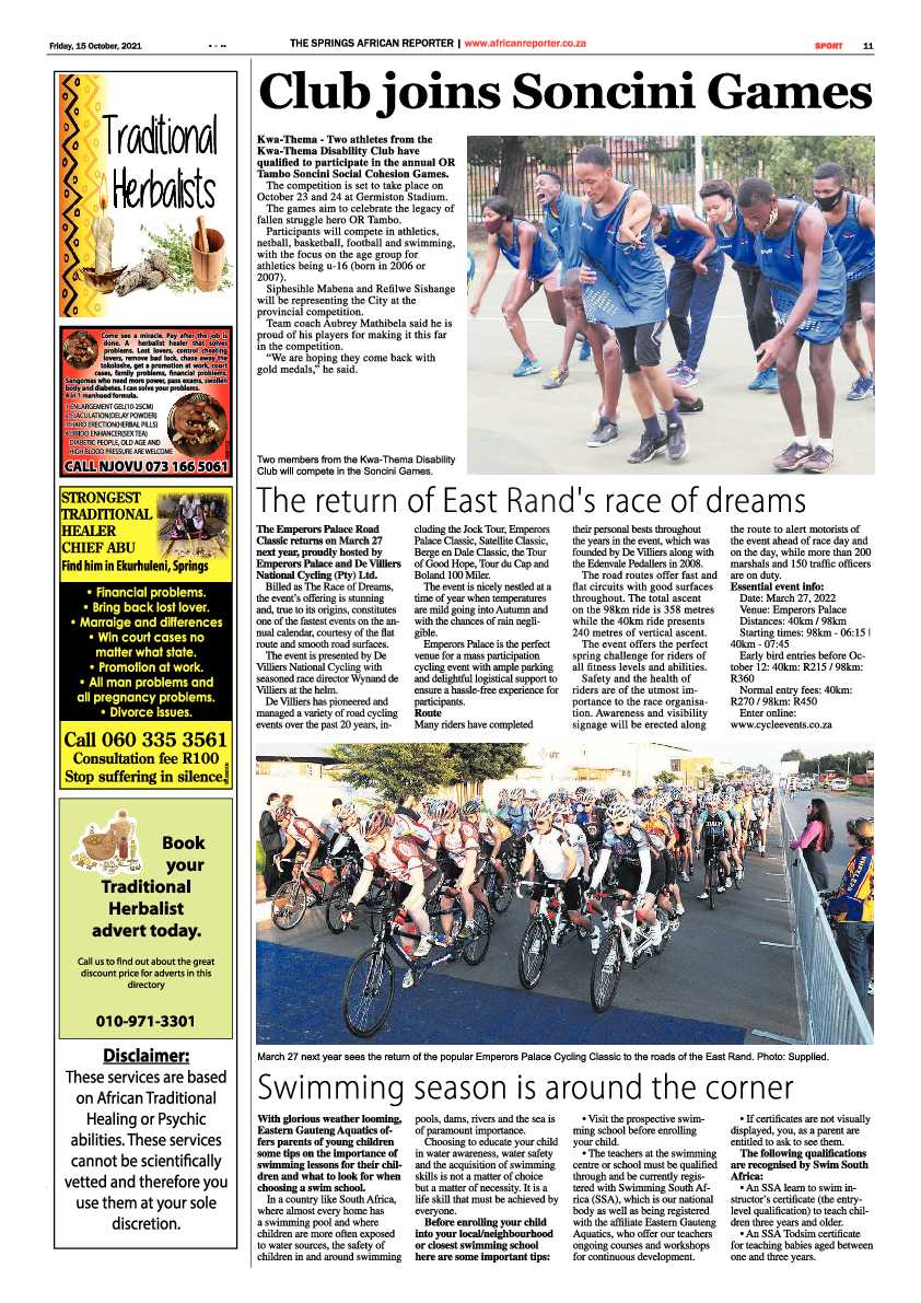 African Reporter 15 October 2021 page 11