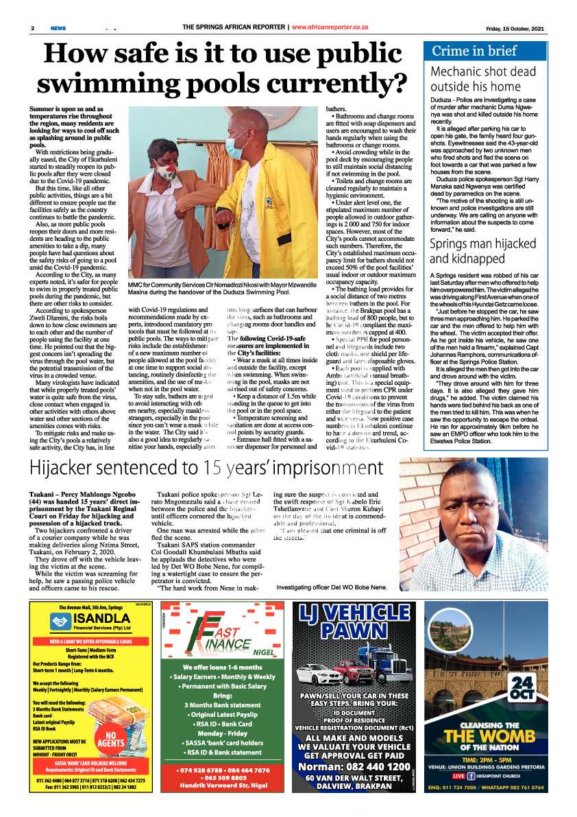 African Reporter 15 October 2021 page 2
