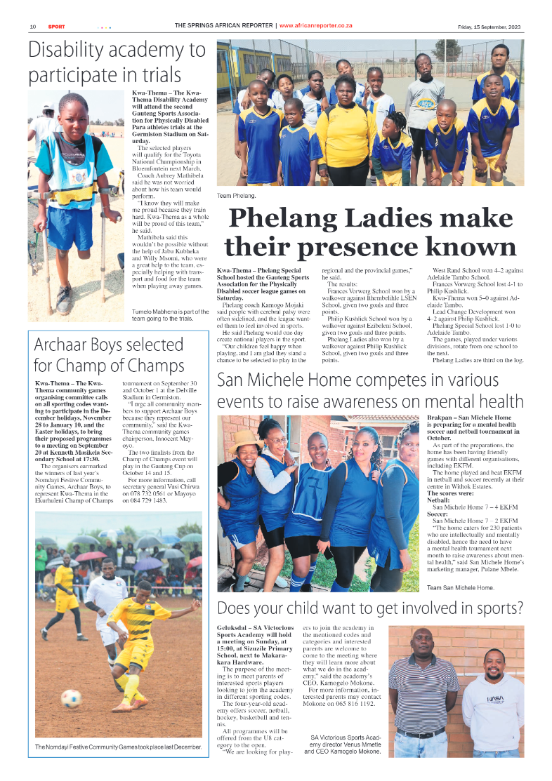 African Reporter 15 September 2023 page 10