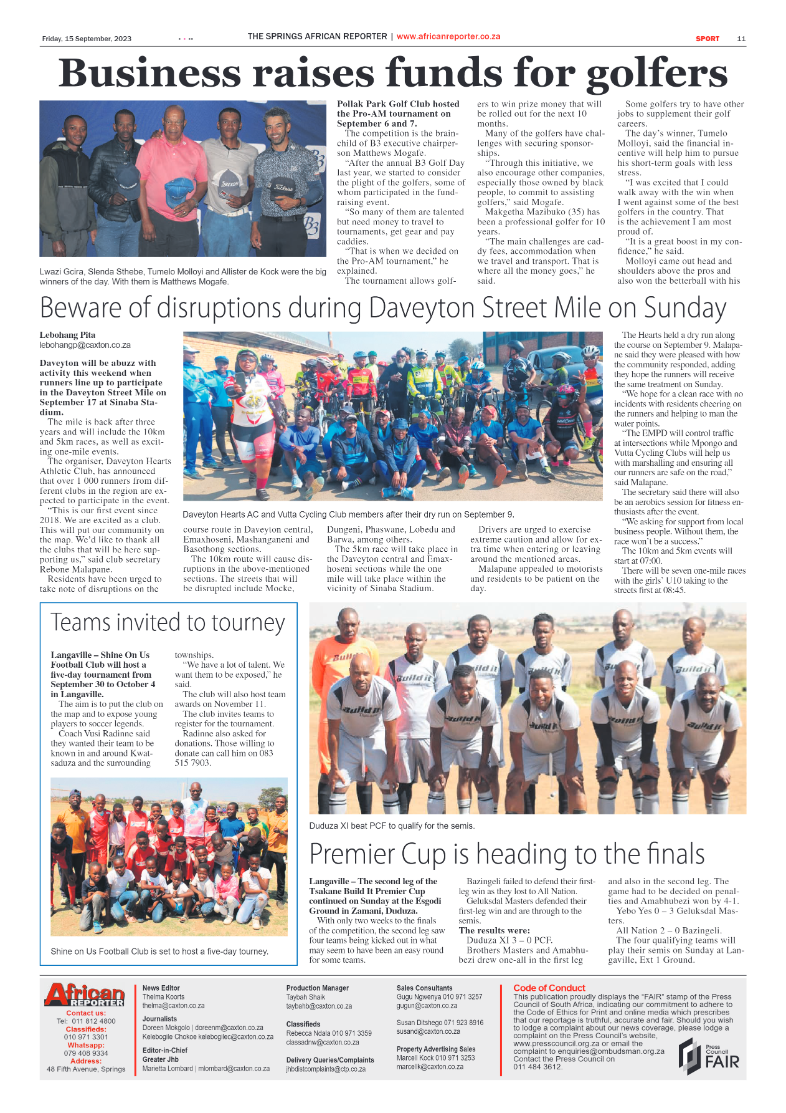 African Reporter 15 September 2023 page 11