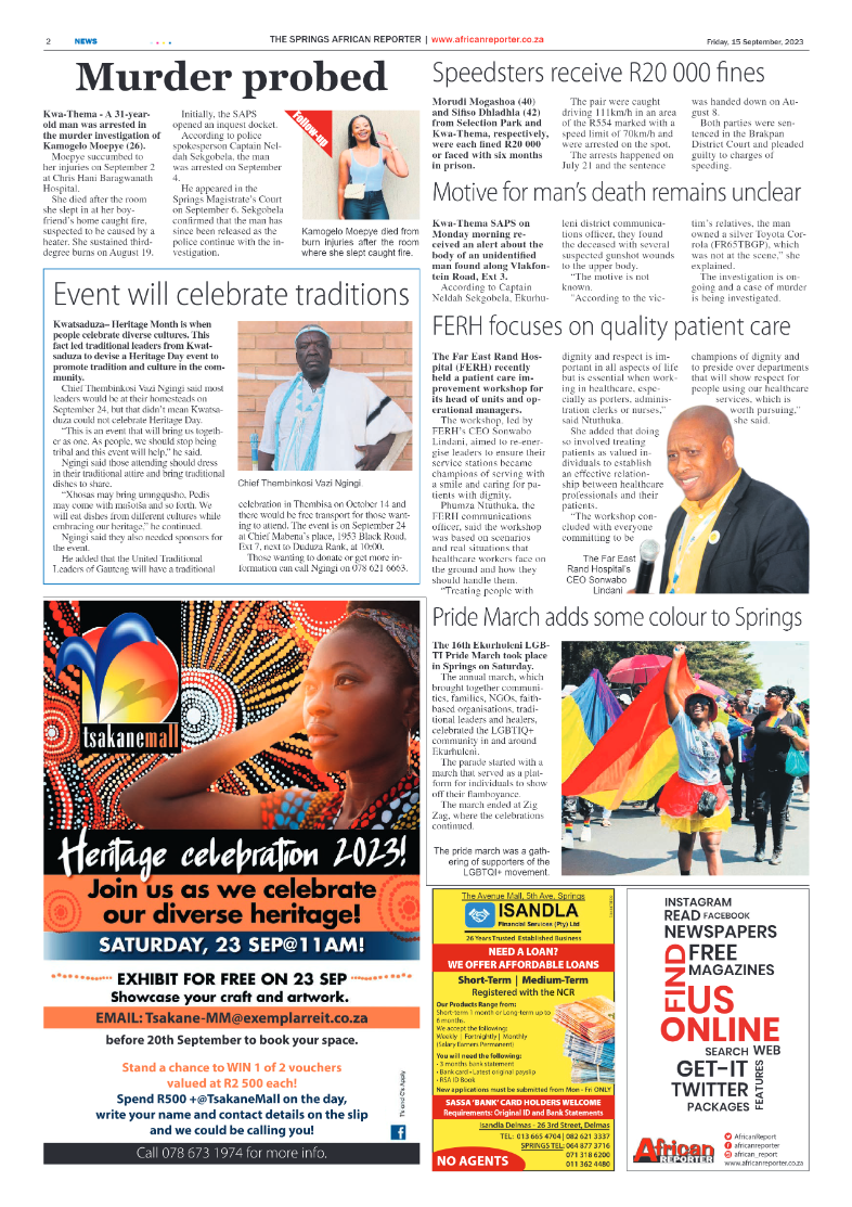 African Reporter 15 September 2023 page 2