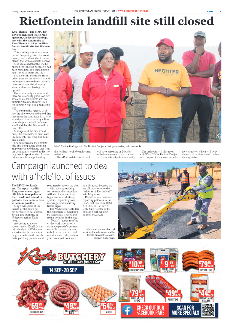 African Reporter 15 September 2023 page 3