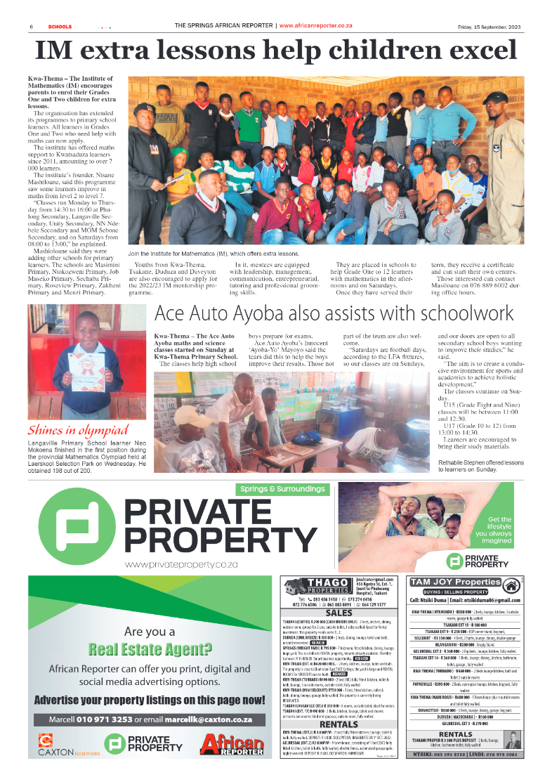 African Reporter 15 September 2023 page 6