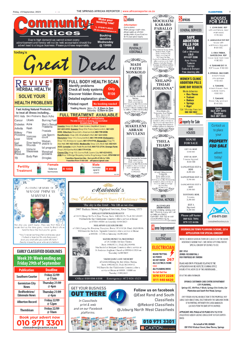 African Reporter 15 September 2023 page 7