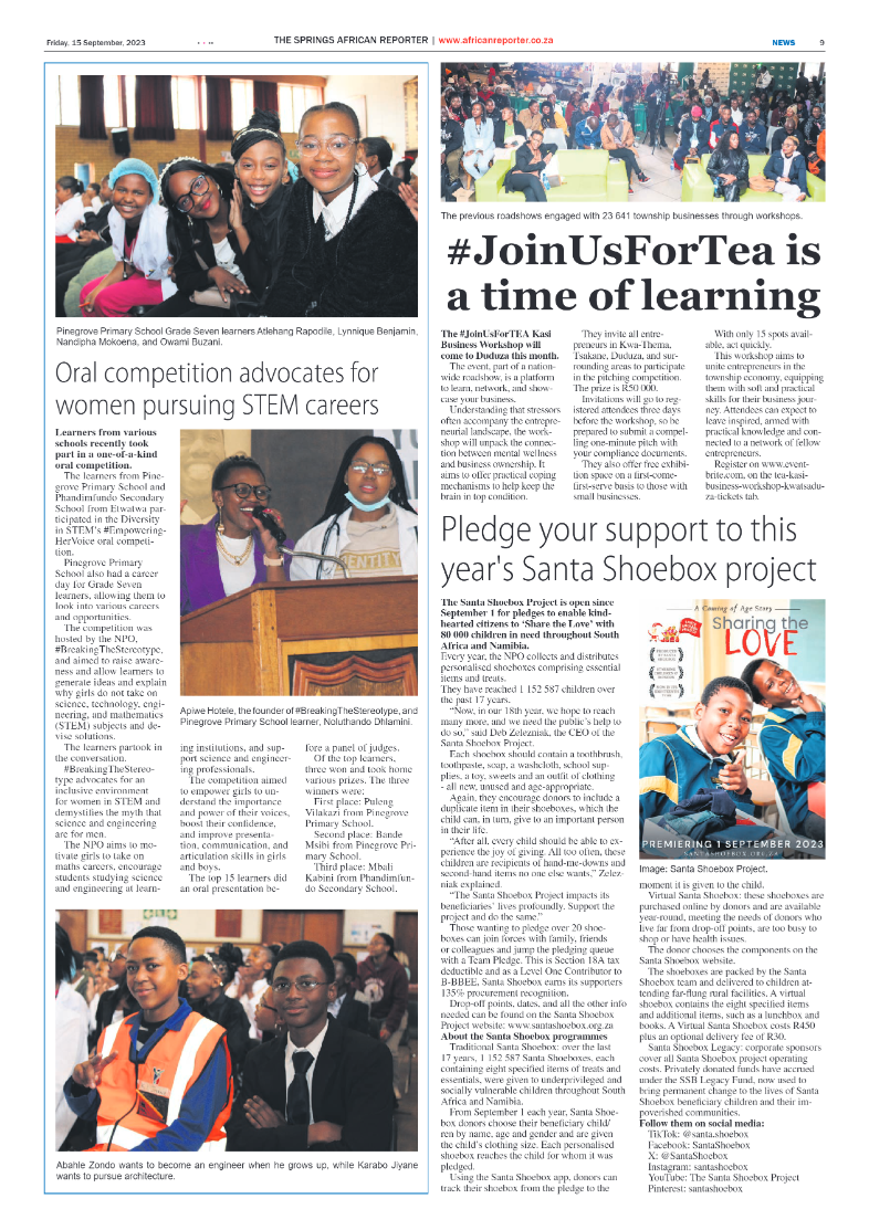 African Reporter 15 September 2023 page 9