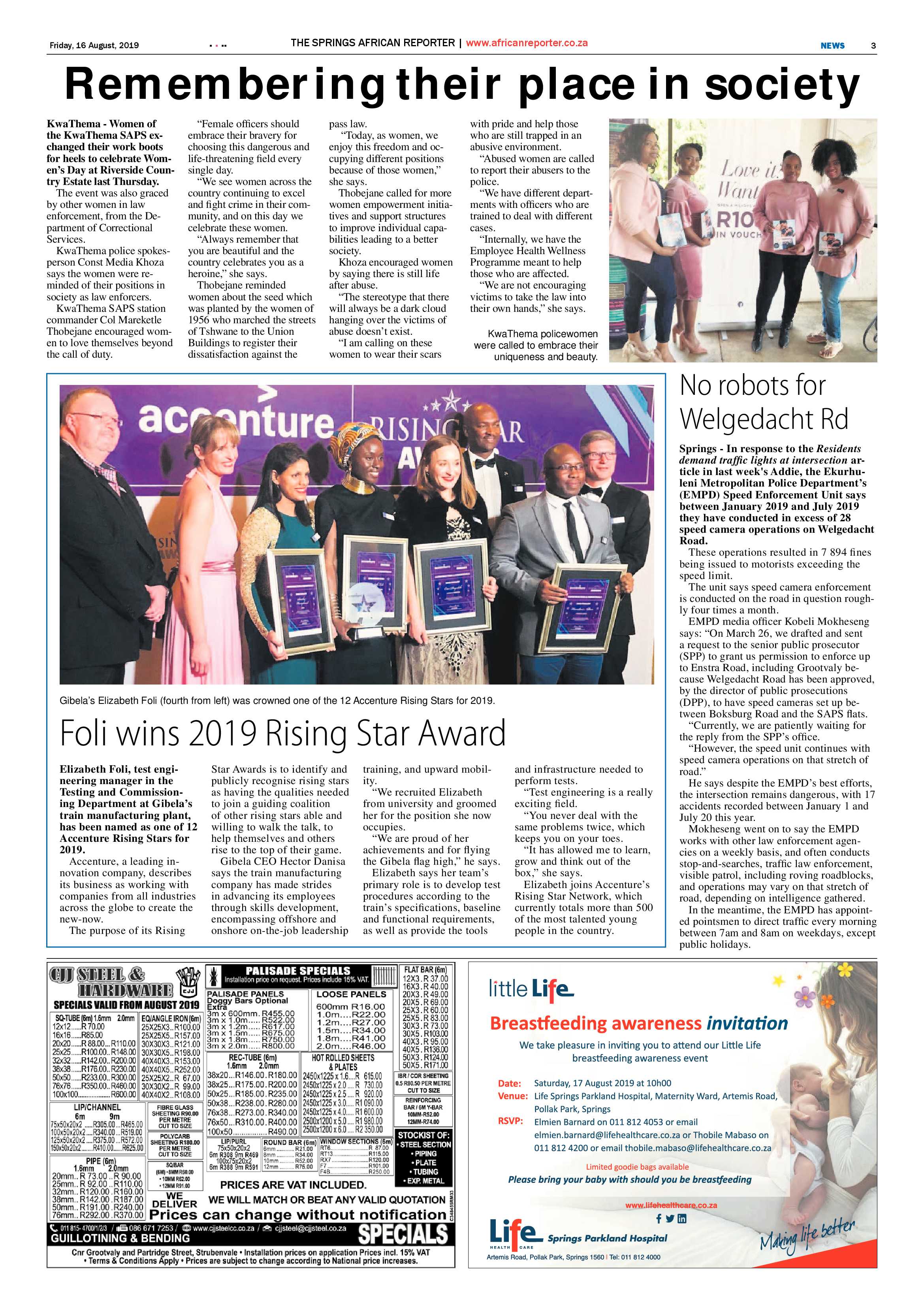 African Reporter 16 August 2019 page 3