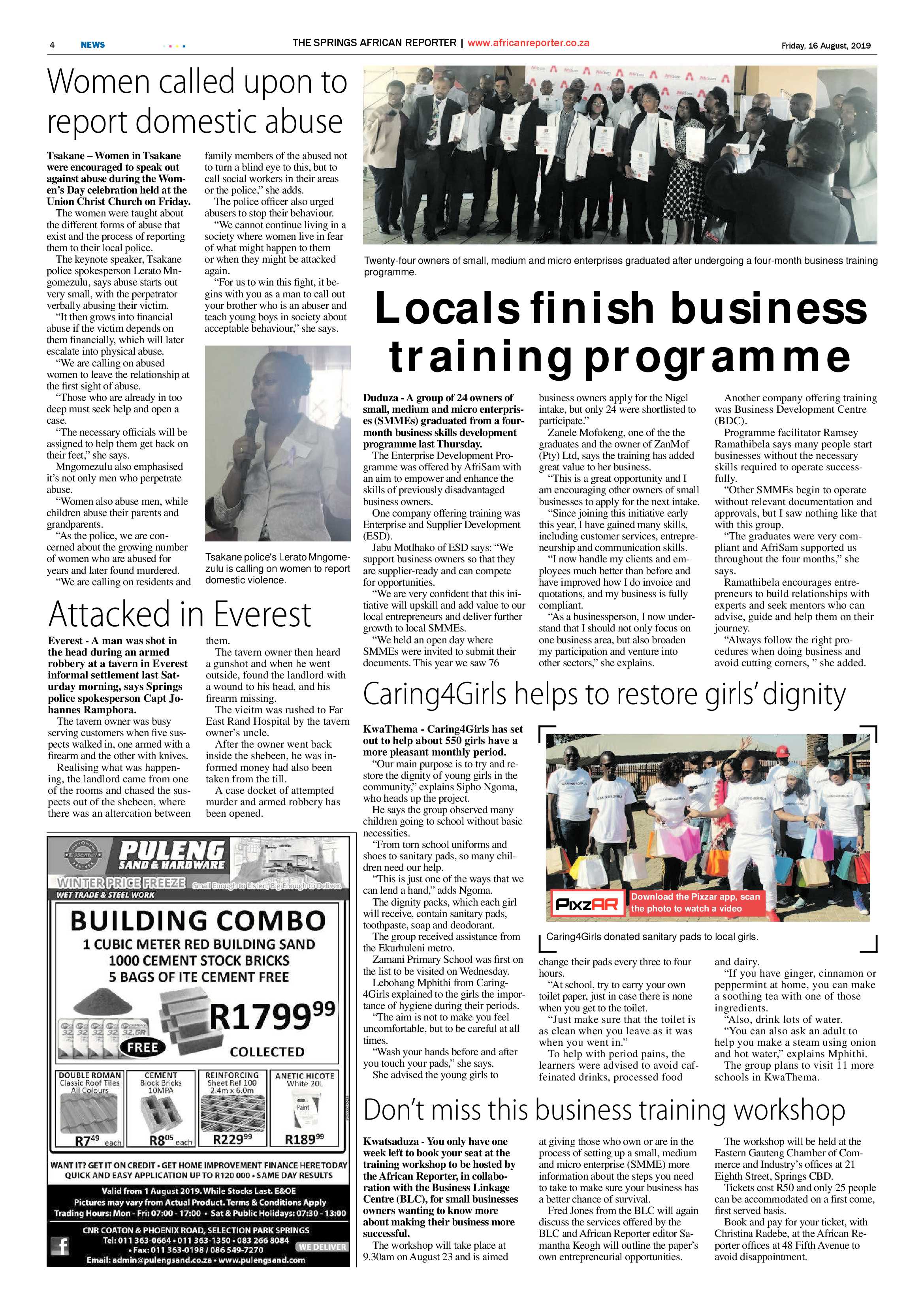 African Reporter 16 August 2019 page 4