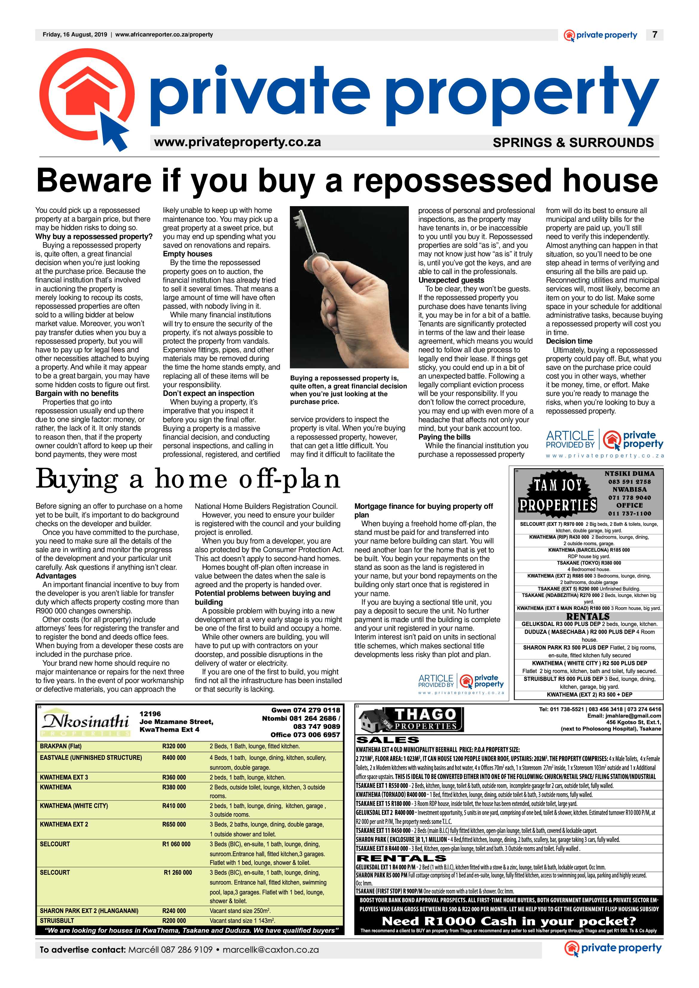 African Reporter 16 August 2019 page 7