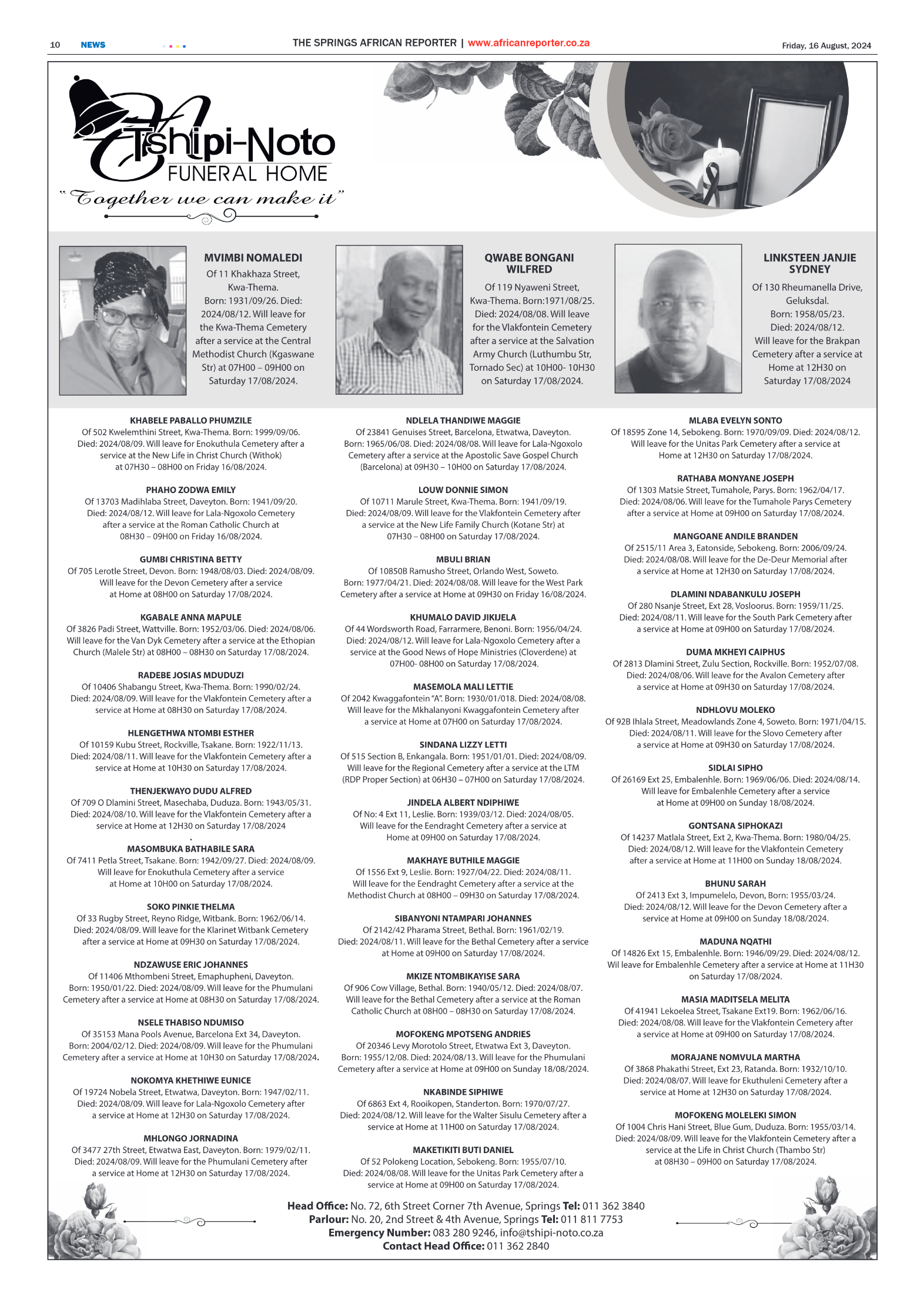 African Reporter 16 August 2024 page 10