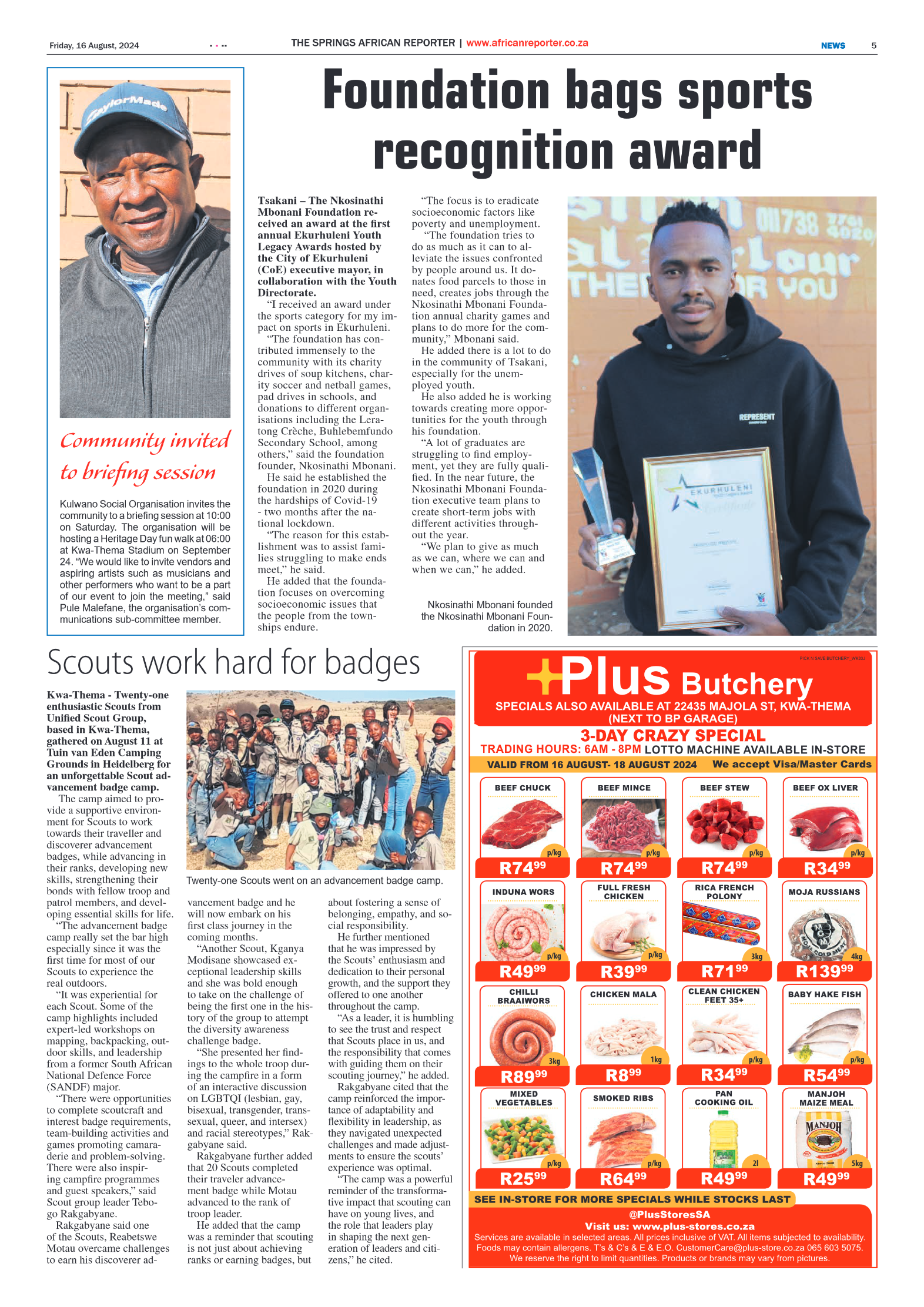 African Reporter 16 August 2024 page 5