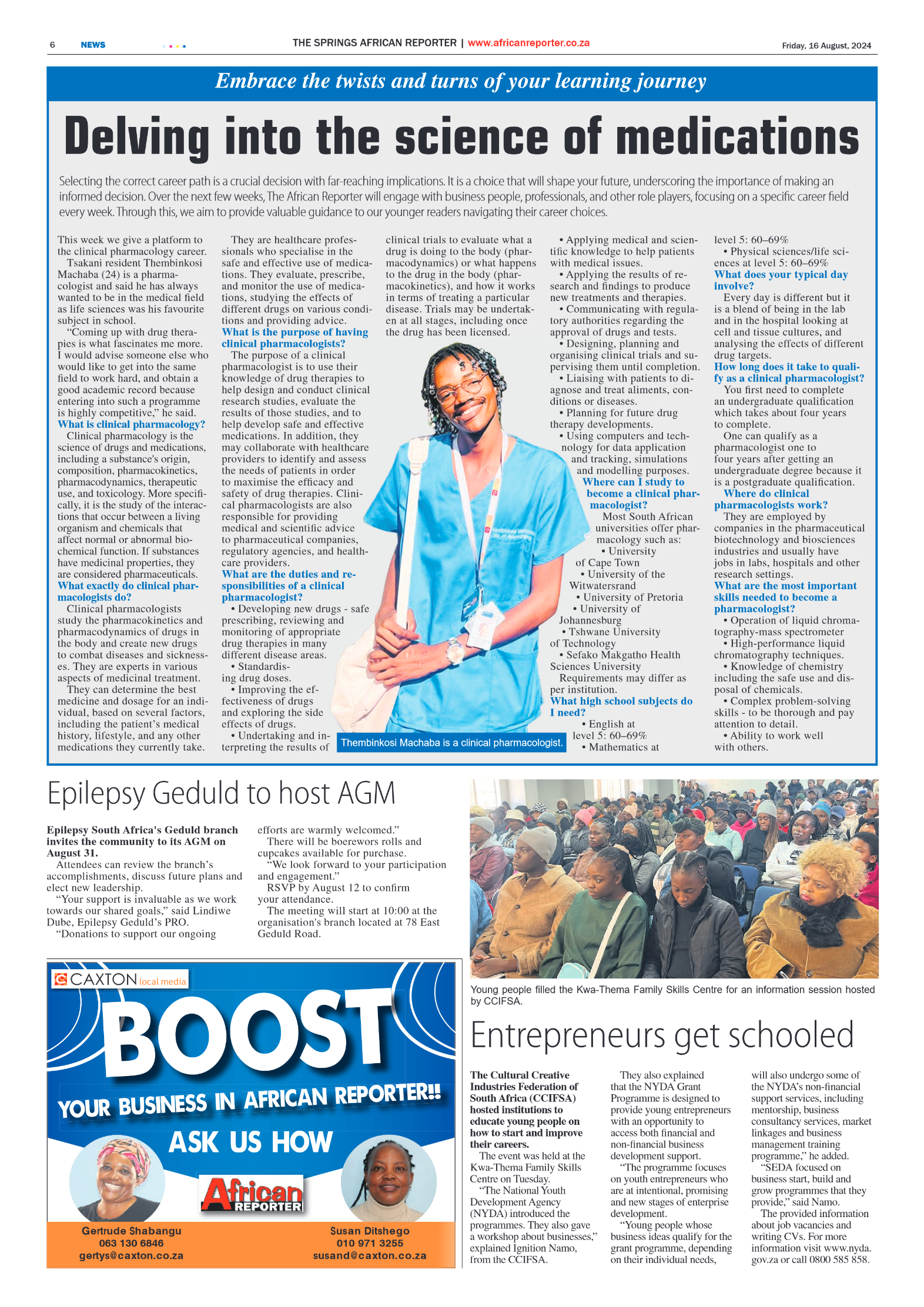 African Reporter 16 August 2024 page 6