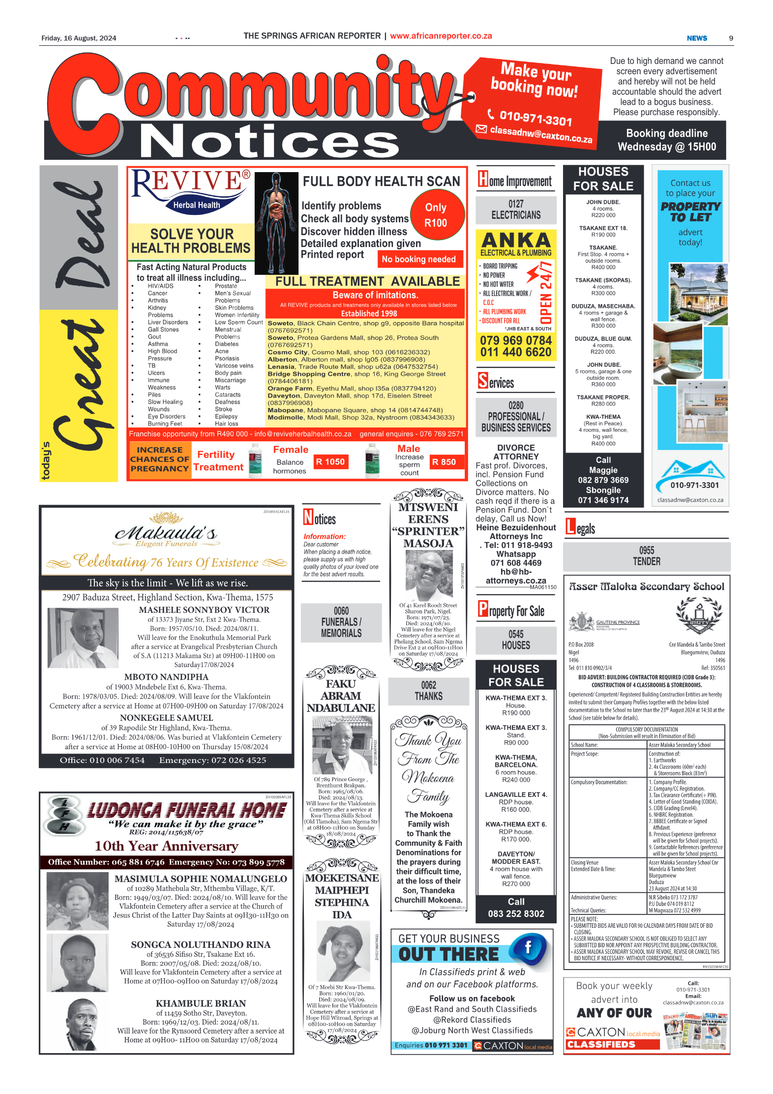 African Reporter 16 August 2024 page 9