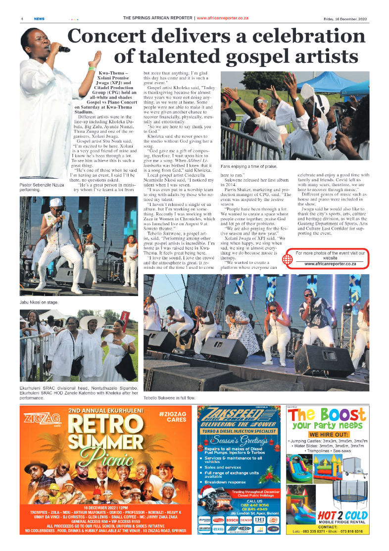 African Reporter 16 Dec 2022 page 4