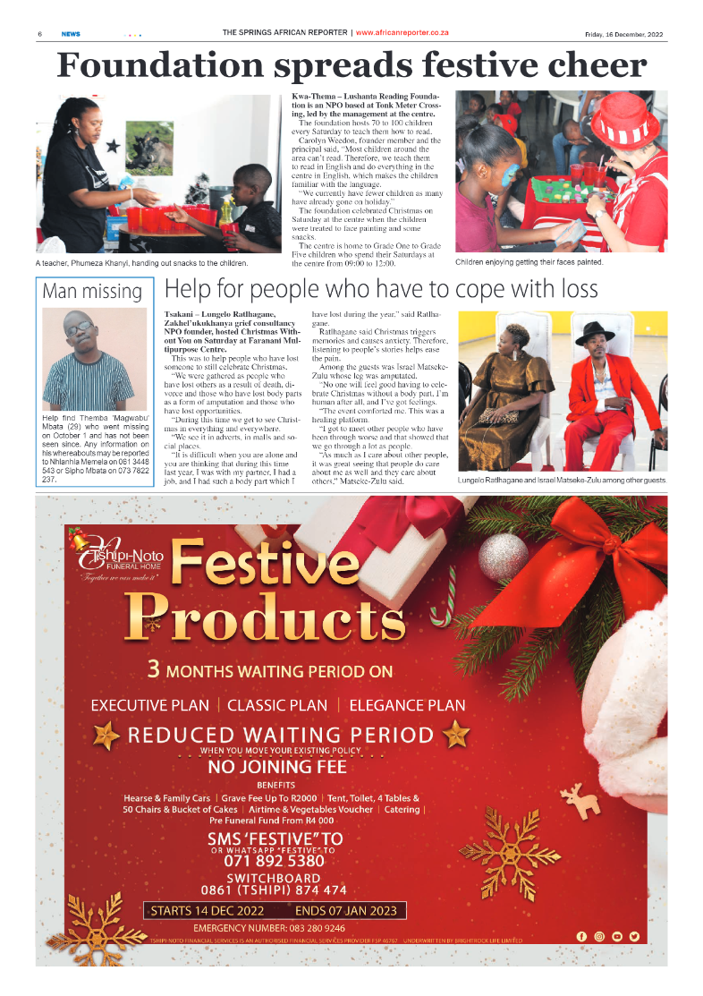 African Reporter 16 Dec 2022 page 6