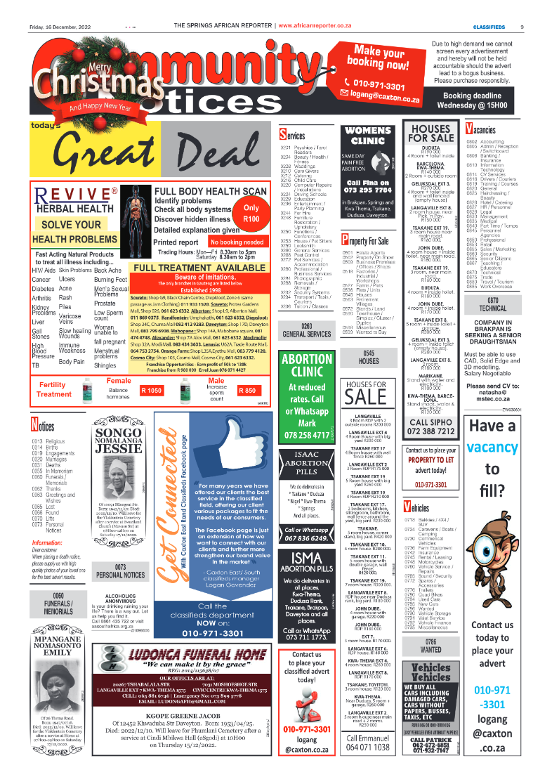 African Reporter 16 Dec 2022 page 9